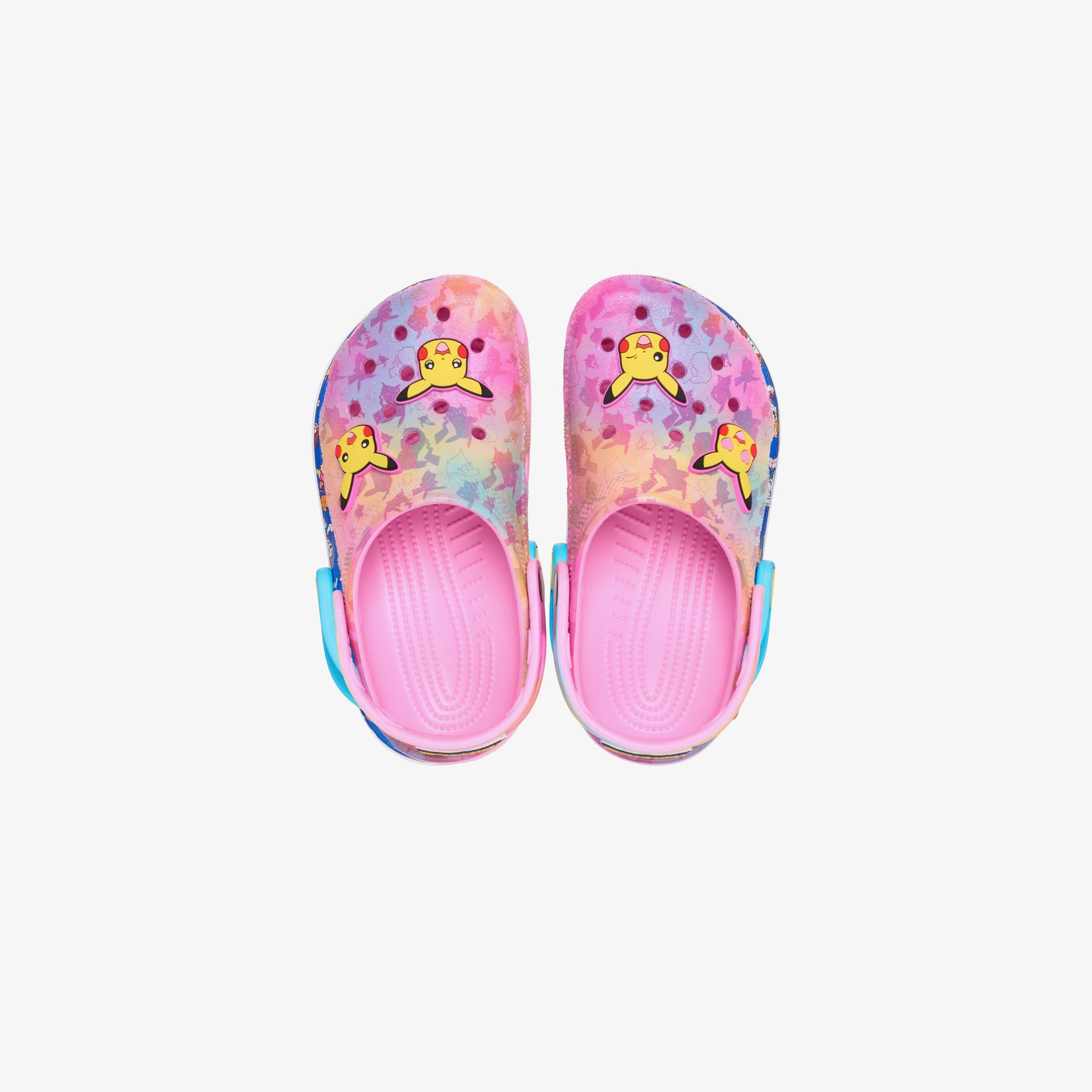 Crocs Pikachu Pink Classic Clog Çocuk Renkli Terlik