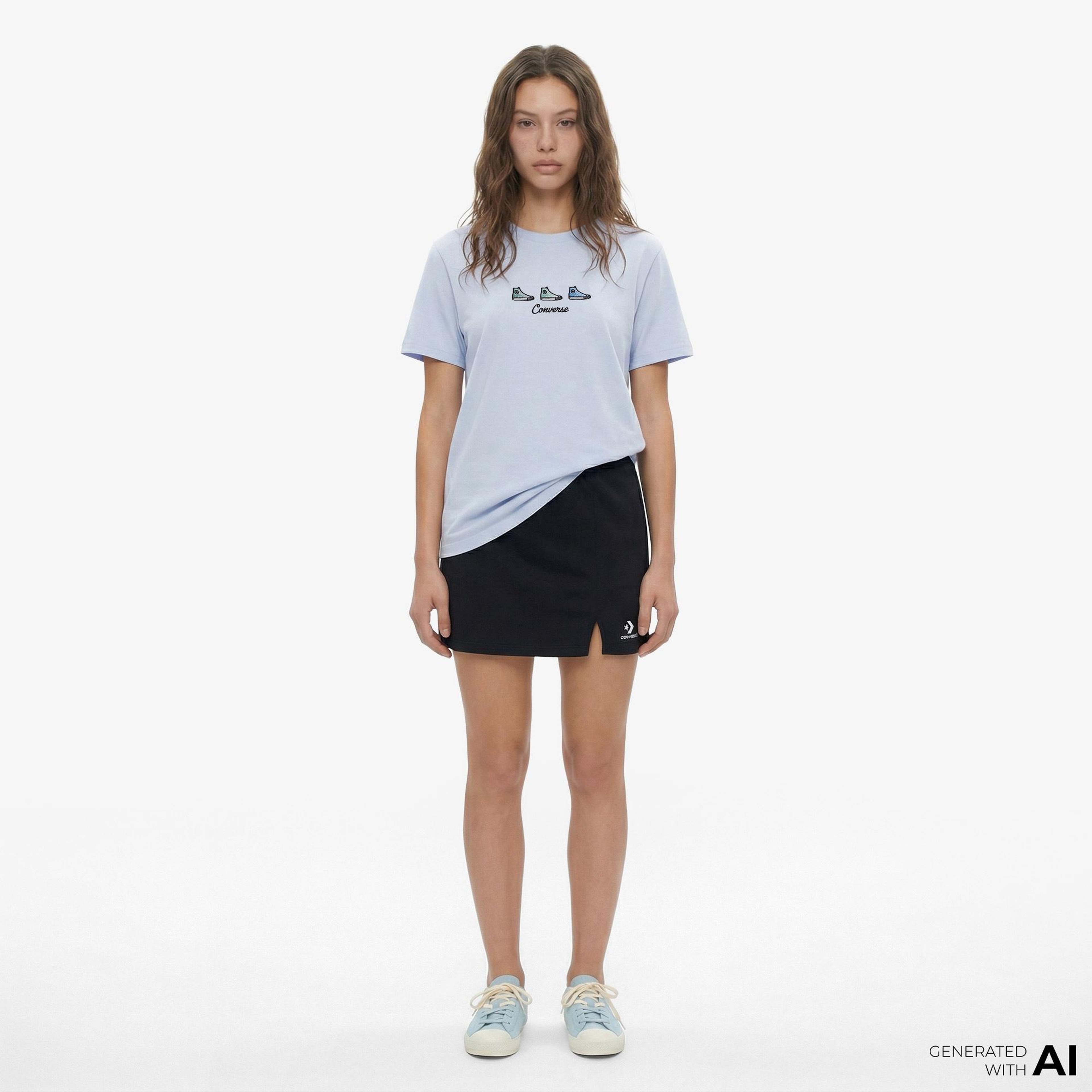 Converse Kadın Lila T-Shirt
