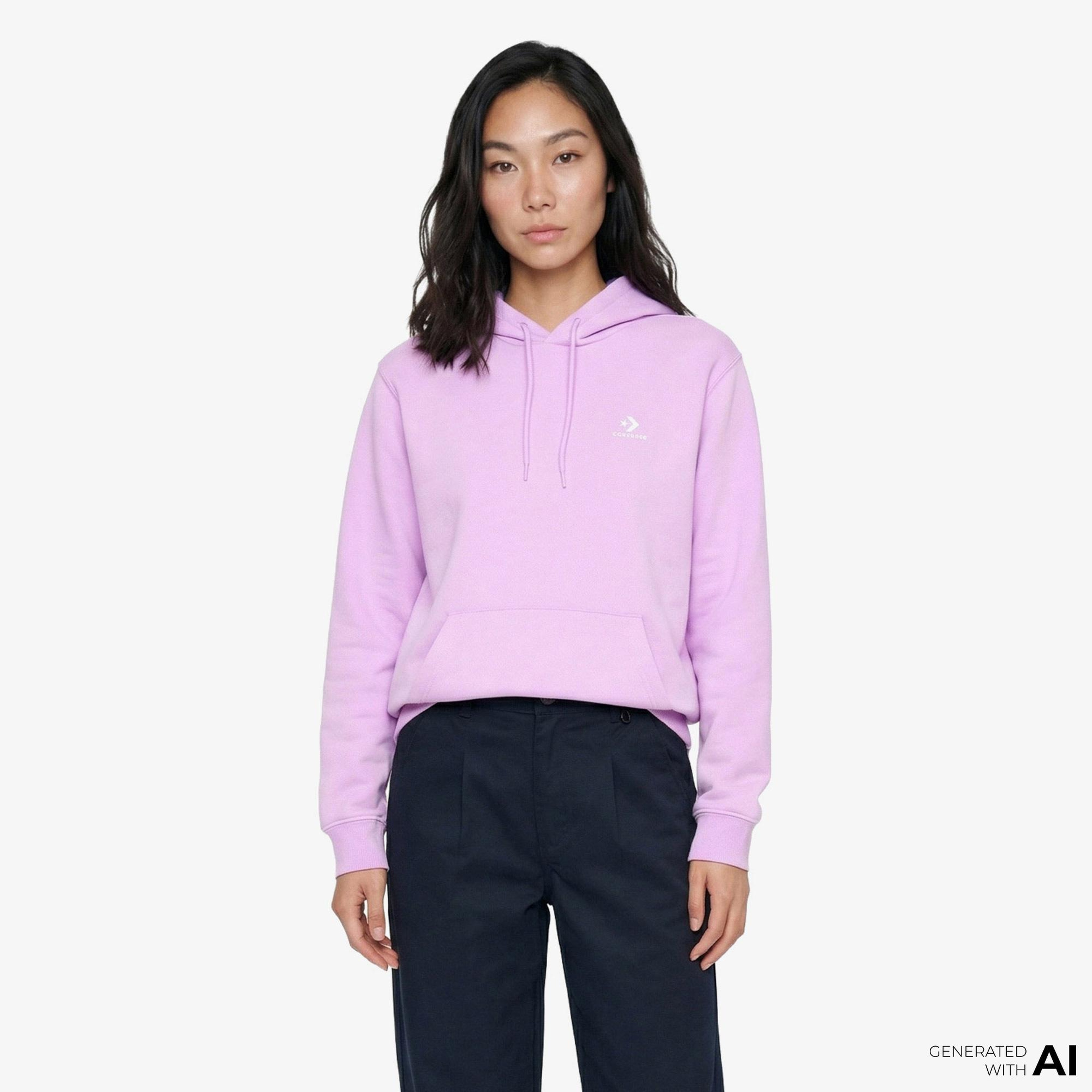 Converse Go-To Unisex Lila Hoodie