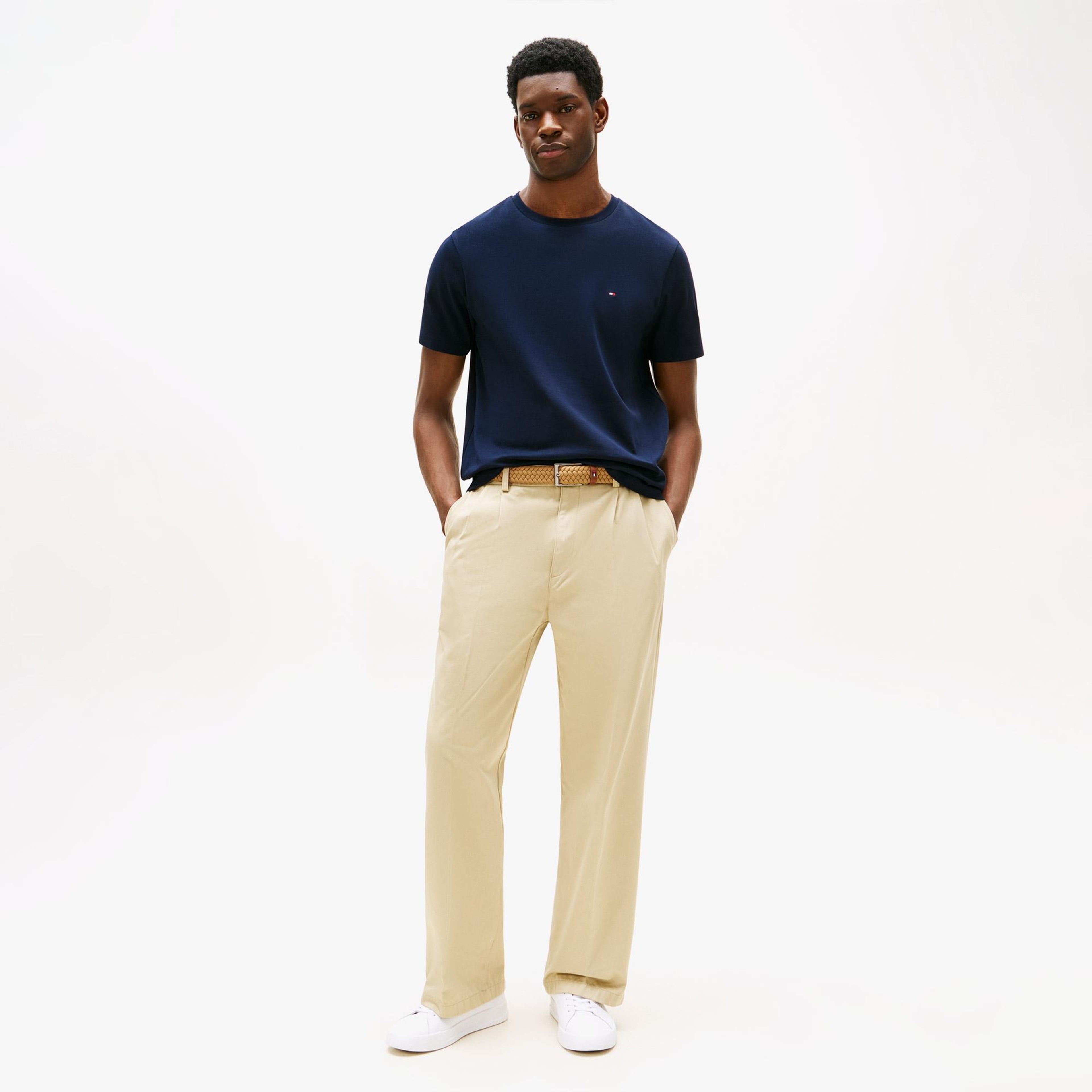 Tommy Hilfiger Elevated Essentials Erkek Lacivert T-Shirt