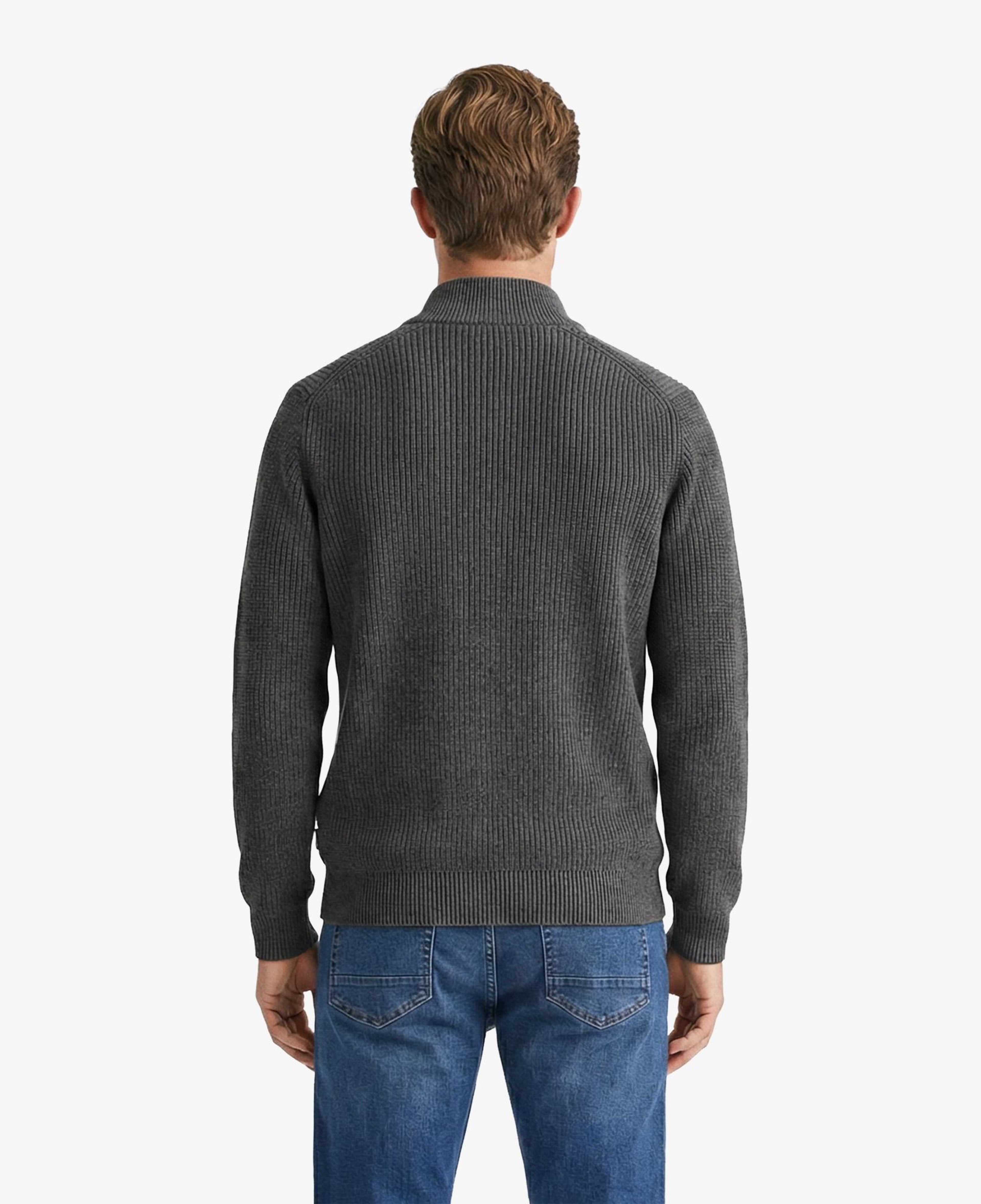 Nautica Erkek Gri Classic Fit Kazak