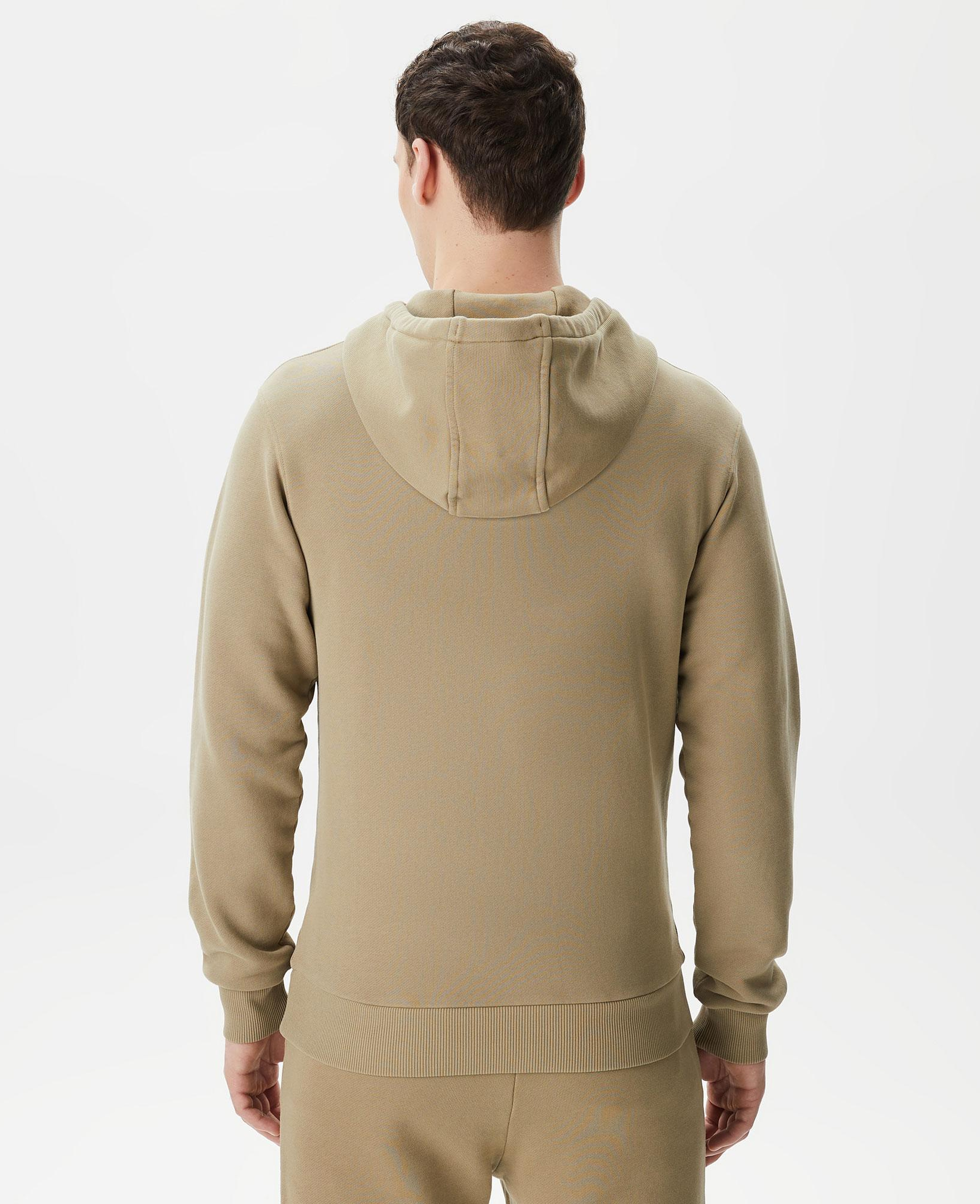 Lacoste Relaxed Fit Erkek Bej Hoodie