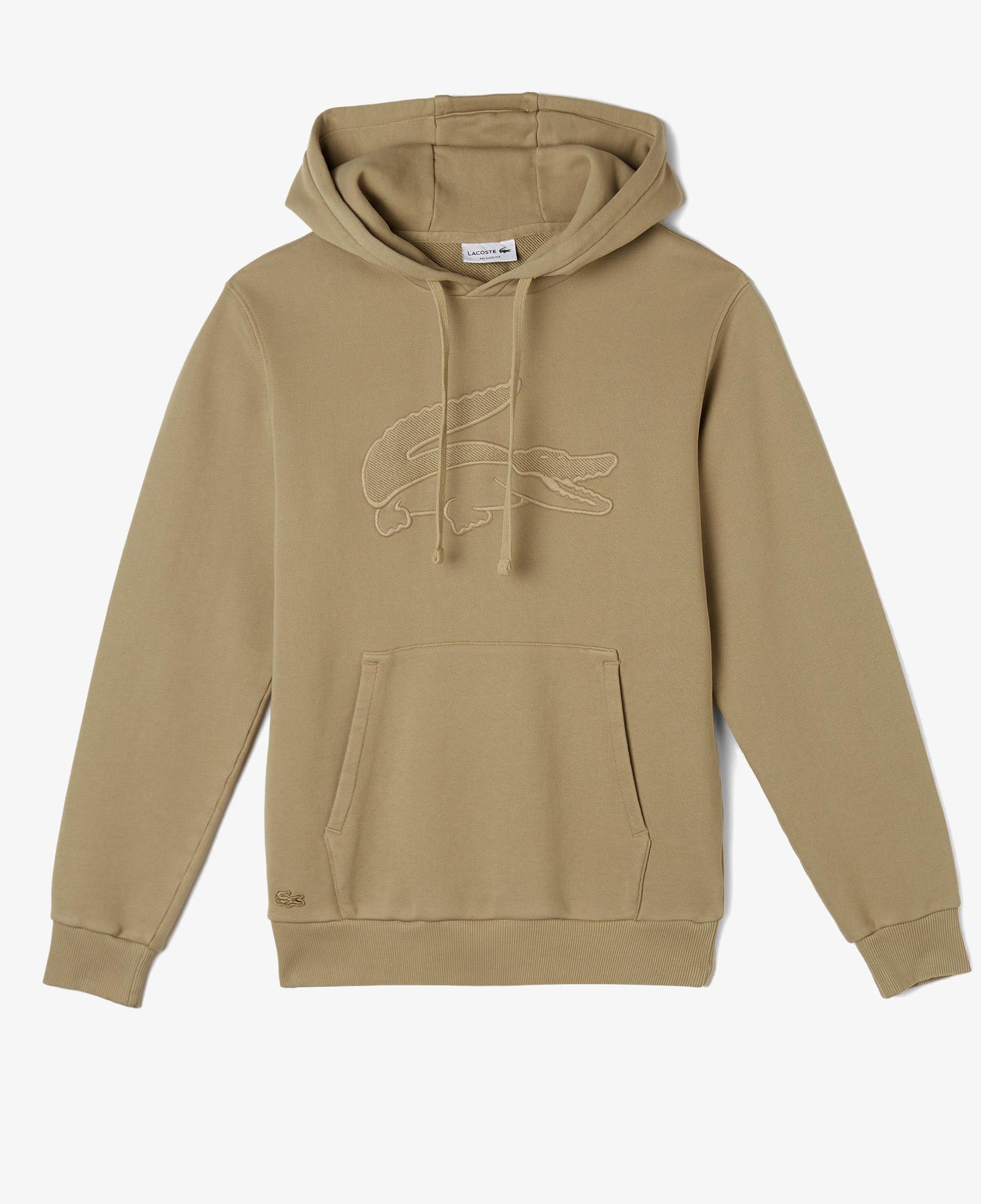Lacoste Relaxed Fit Erkek Bej Hoodie