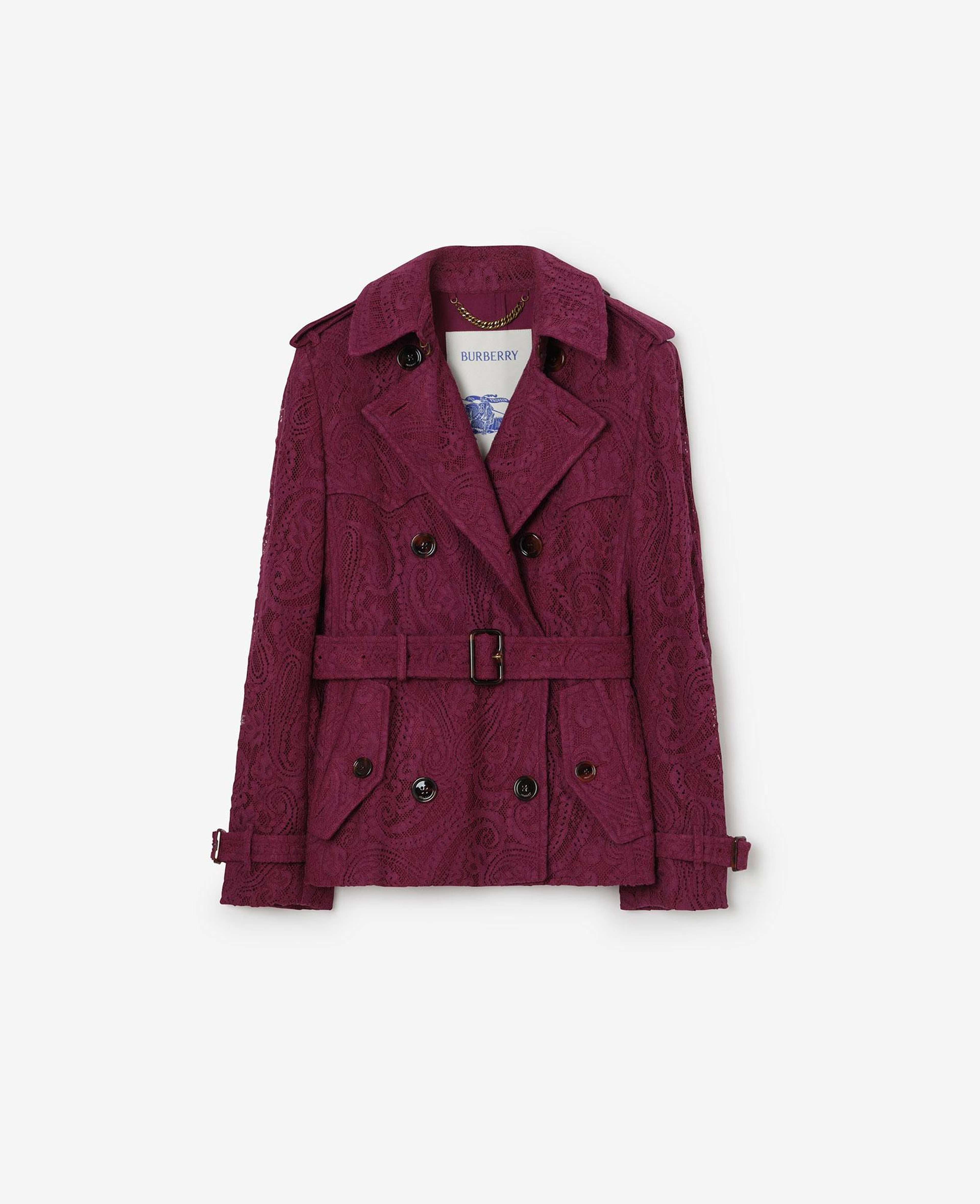 Burberry Kadın Mor Pardesü