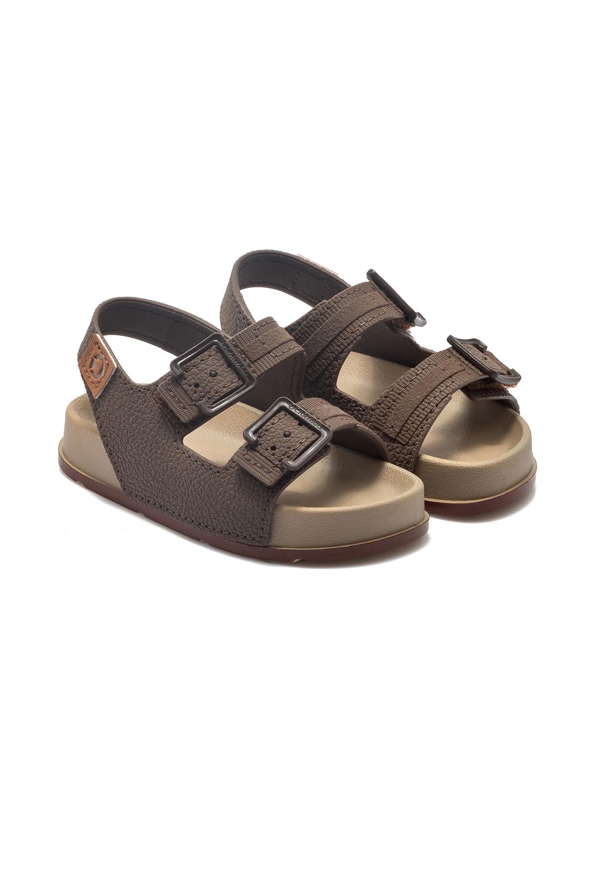 Mılao Slide Çocuk Sandalet Bej 19/26