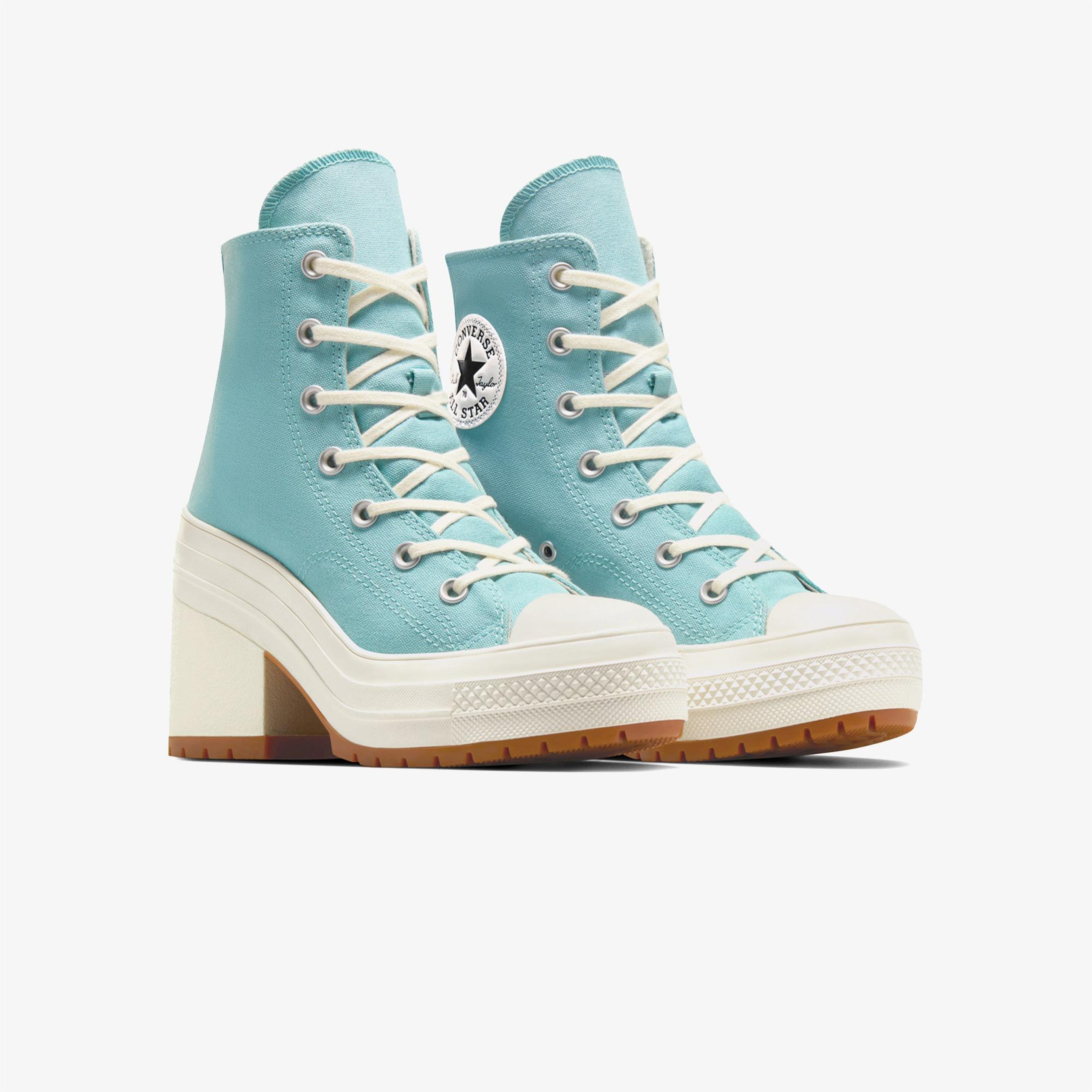 Converse Chuck 70 De Luxe Heel Unisex Mavi Platform Sneaker