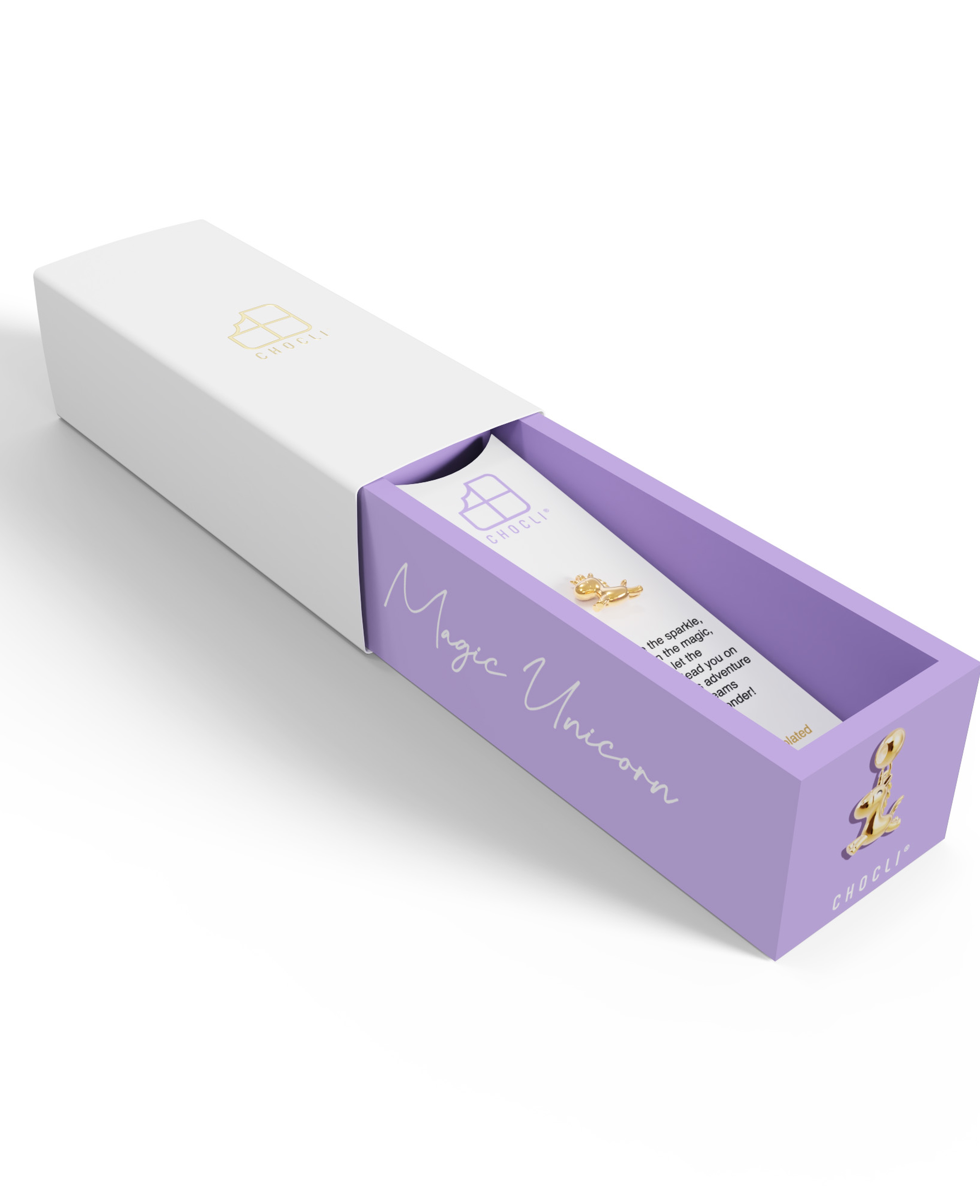 Chocli 18 Ayar Altın Kaplama Charm - Unicorn