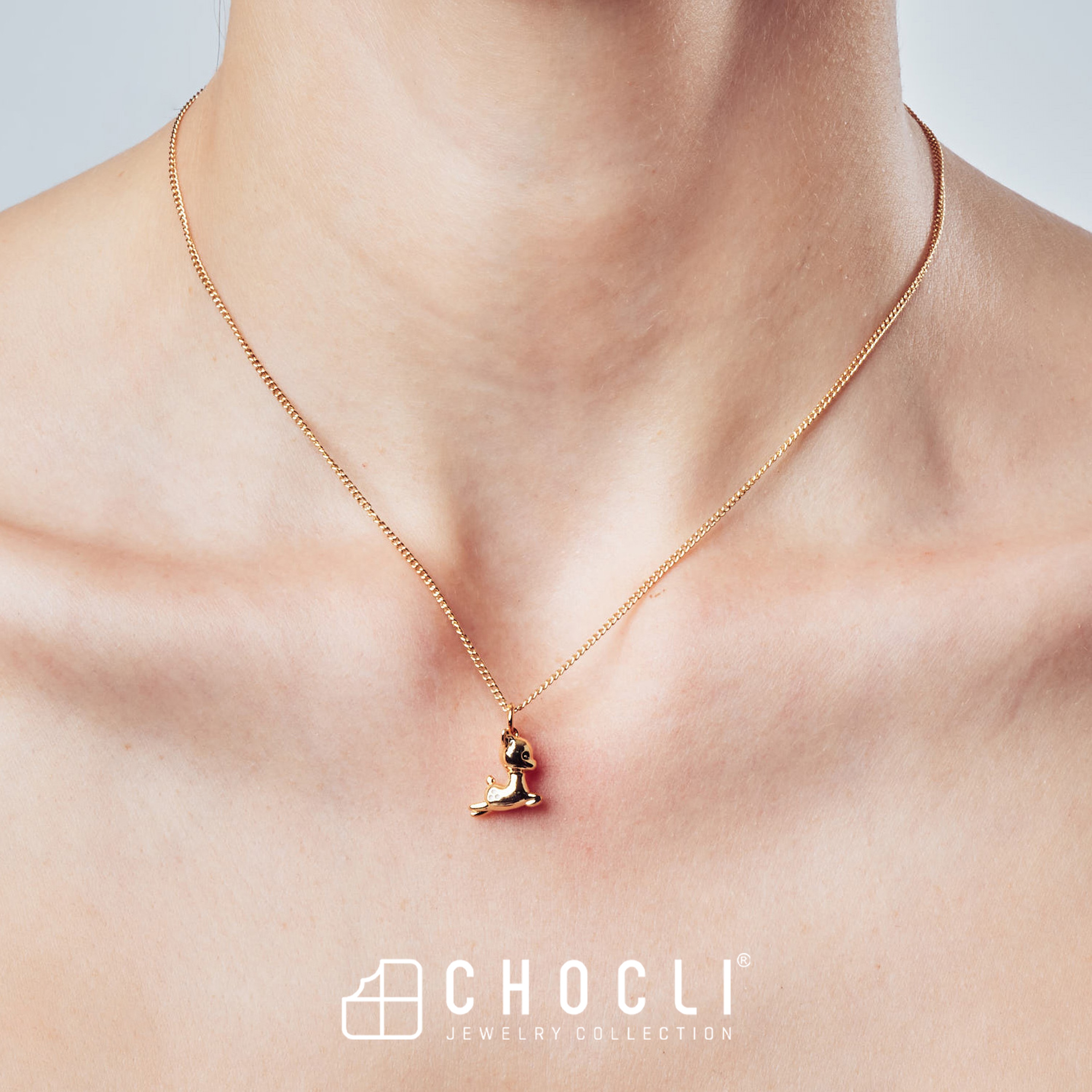 Chocli 18 Ayar Altın Kaplama Charm - Heart