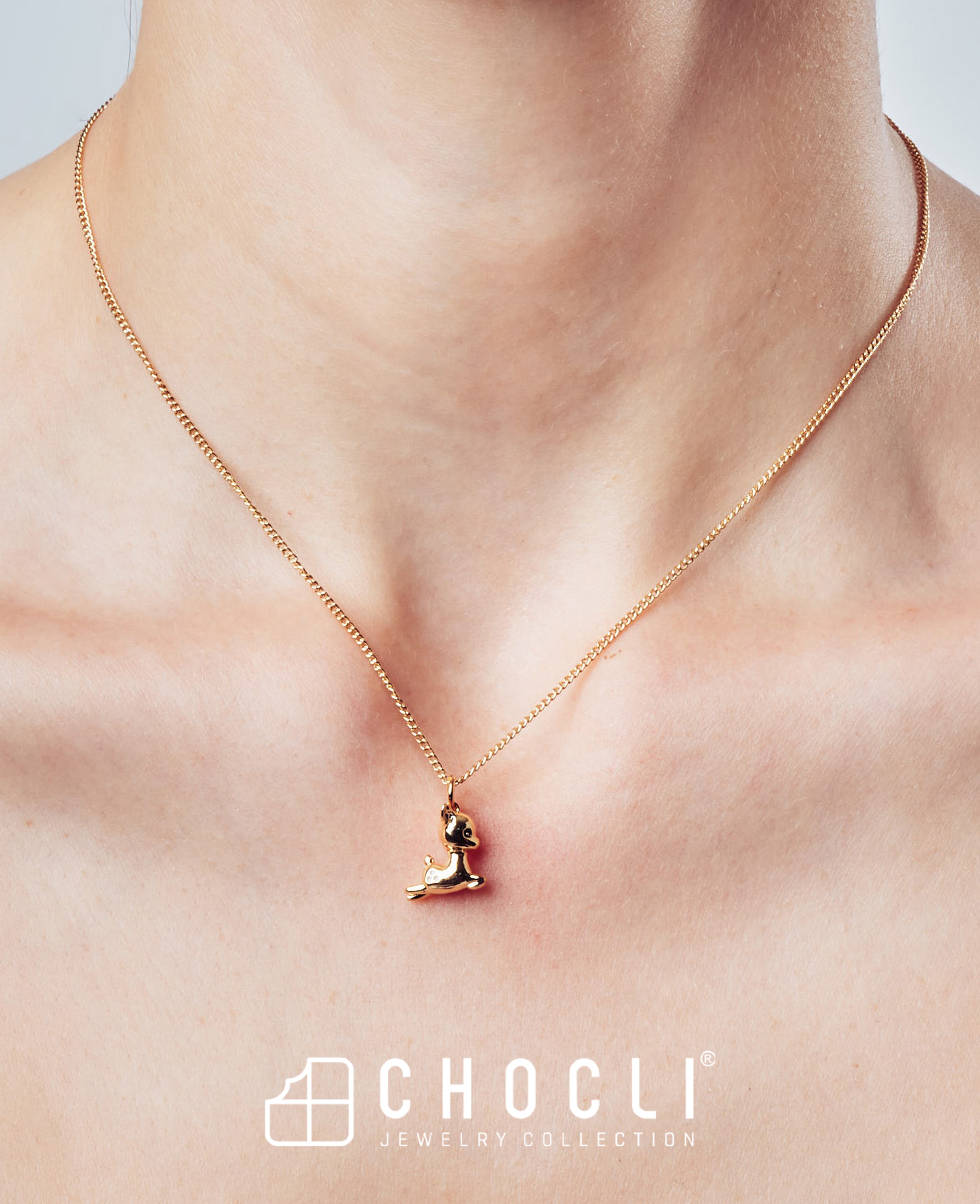 Chocli 18 Ayar Altın Kaplama Charm - Heart