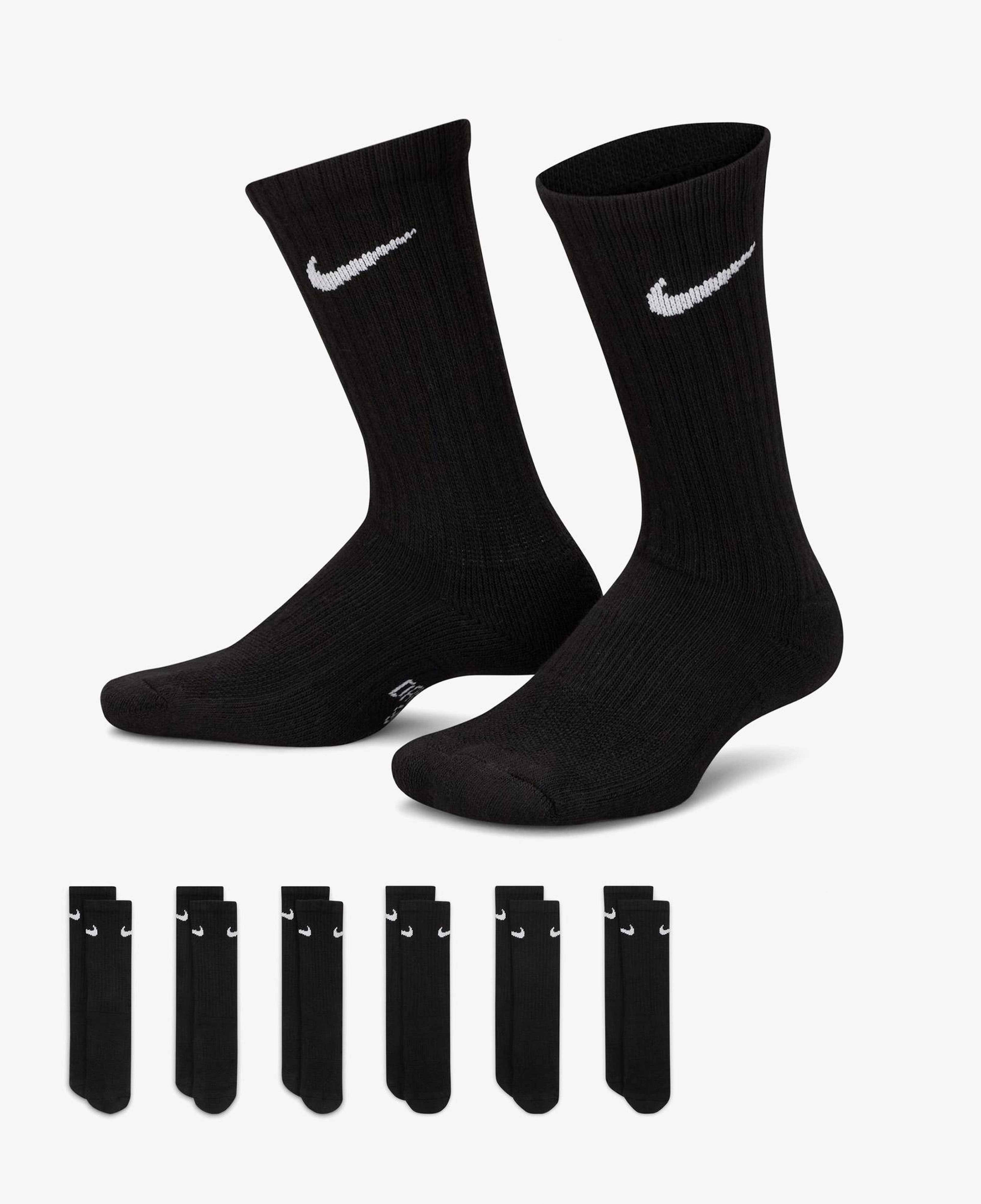 Nike Everyday 6'lı Çocuk Siyah Çorap