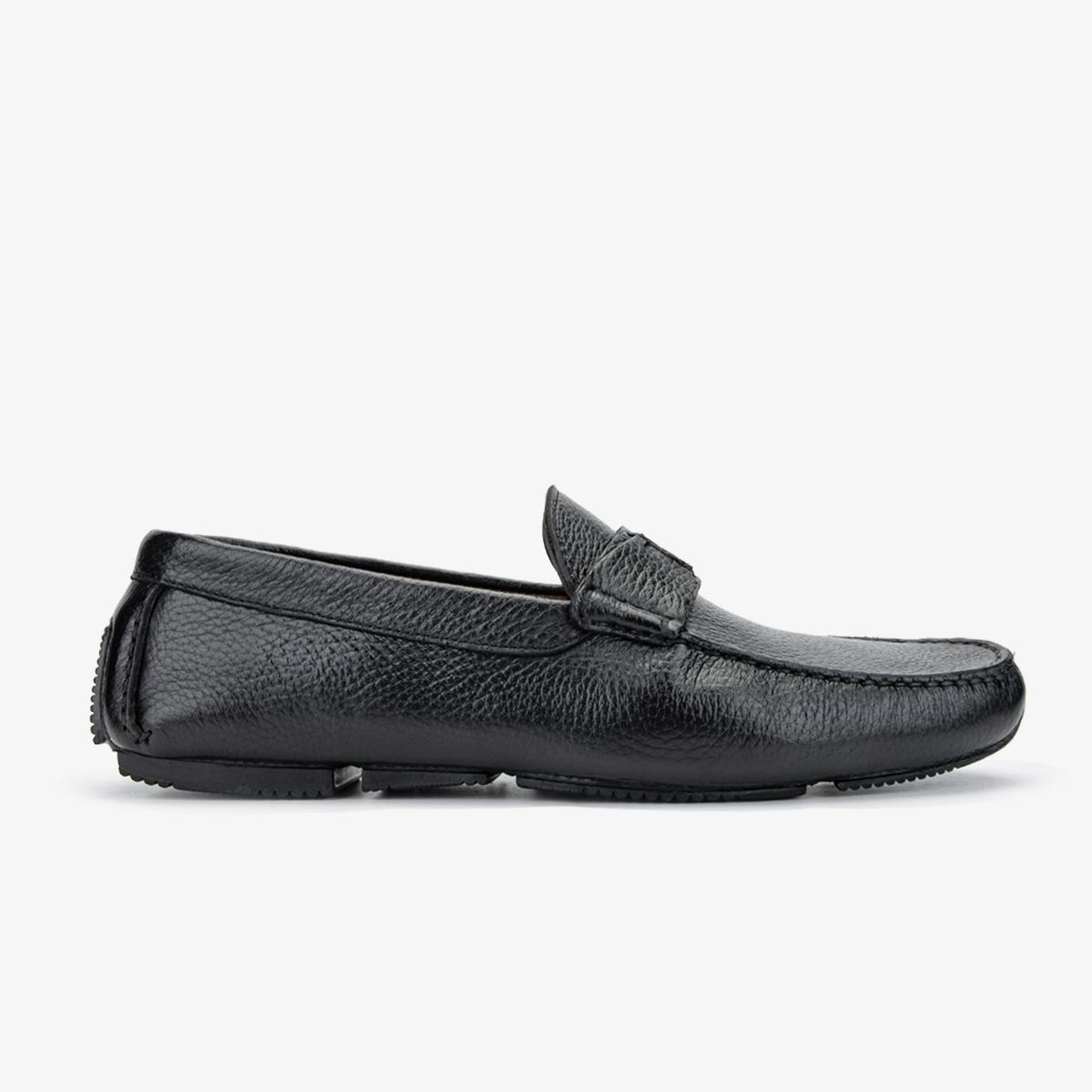 Valmenti Erkek Hakiki Deri Siyah Loafer Ayakkabı