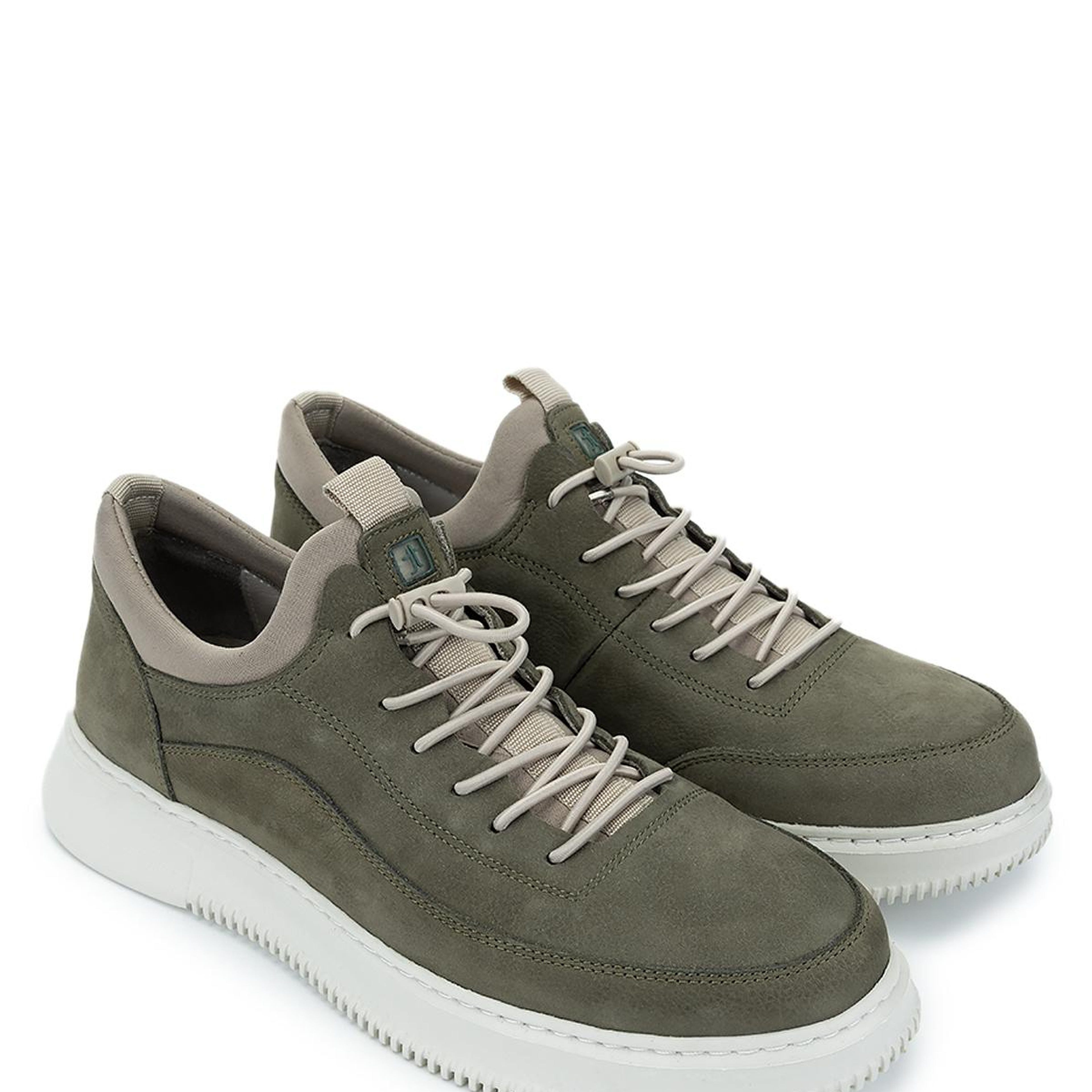 Tamer Tanca Erkek Hakiki Deri Yeşil Nubuk Sneakers & Spor Ayakkabı