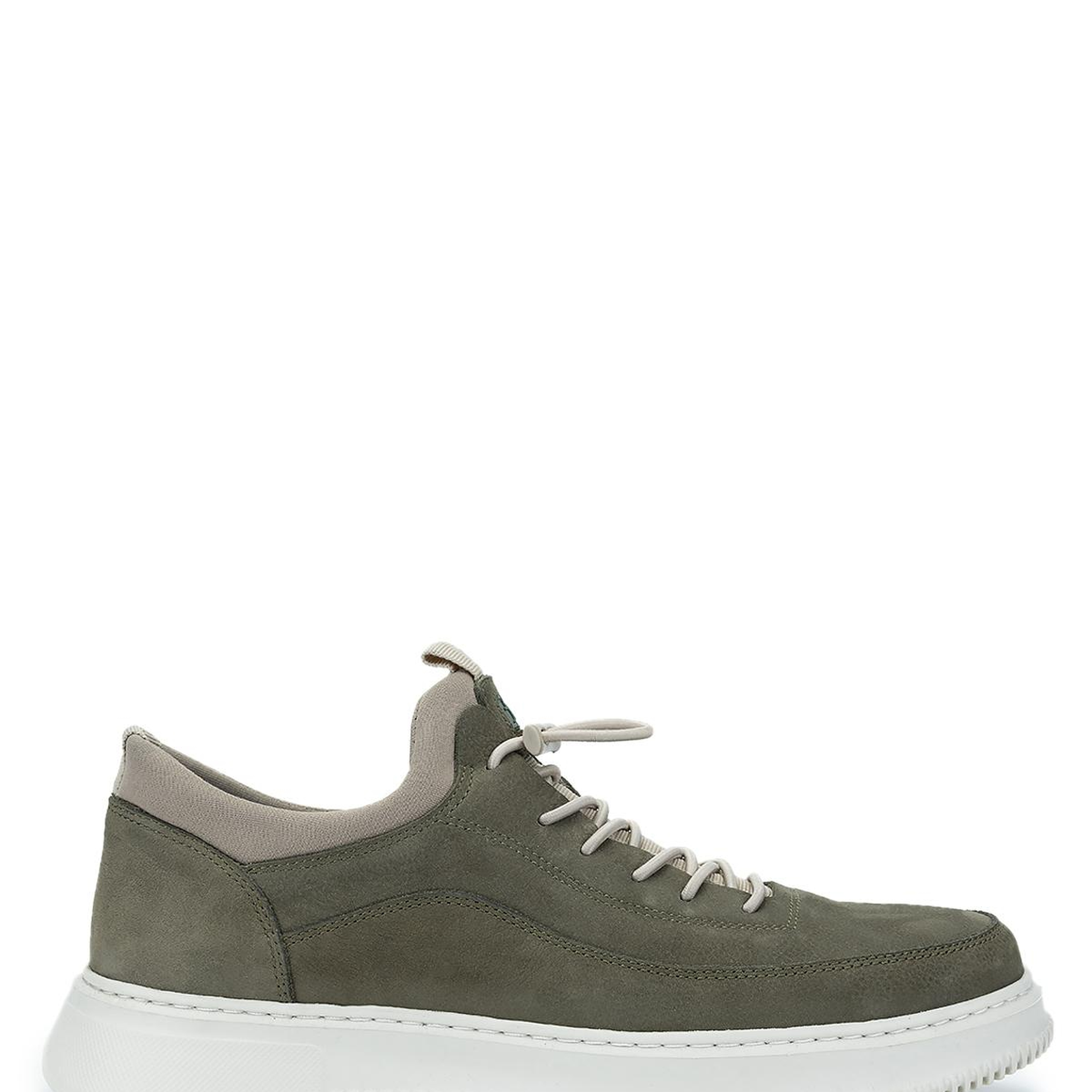 Tamer Tanca Erkek Hakiki Deri Yeşil Nubuk Sneakers & Spor Ayakkabı