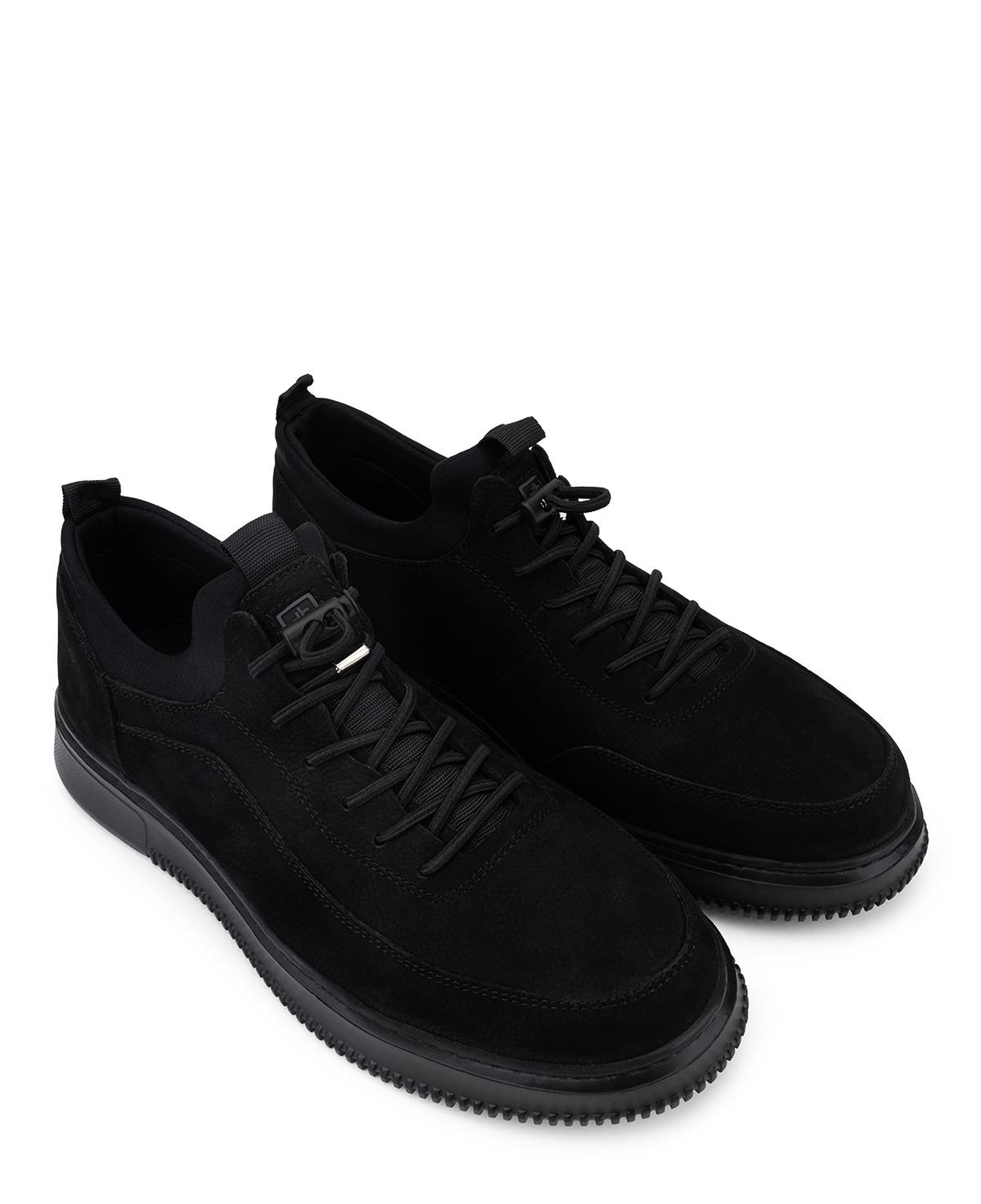 Tamer Tanca Erkek Hakiki Deri Siyah Nubuk Sneakers & Spor Ayakkabı