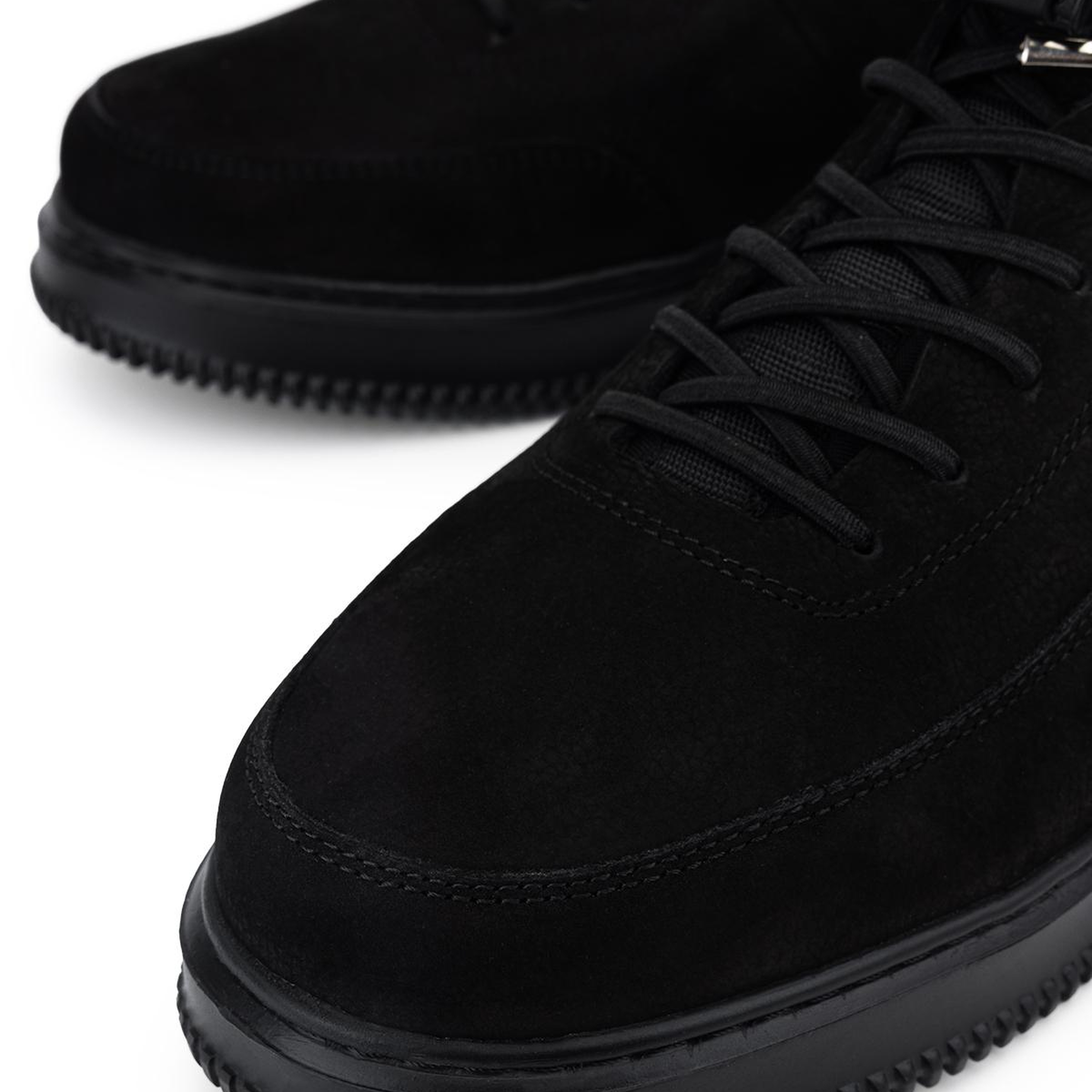 Tamer Tanca Erkek Hakiki Deri Siyah Nubuk Sneakers & Spor Ayakkabı