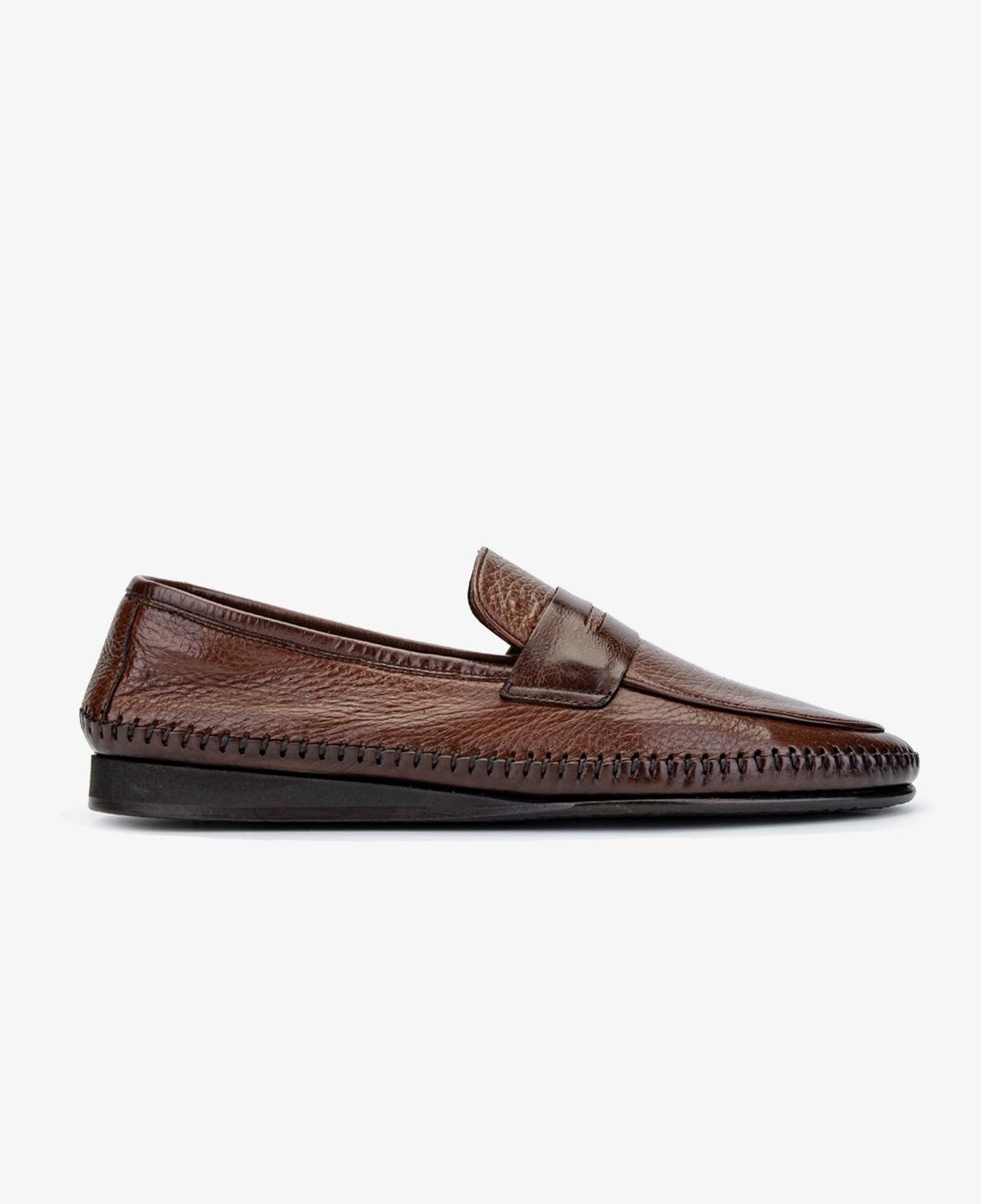 Valmenti Erkek Hakiki Deri Taba Loafer Ayakkabı
