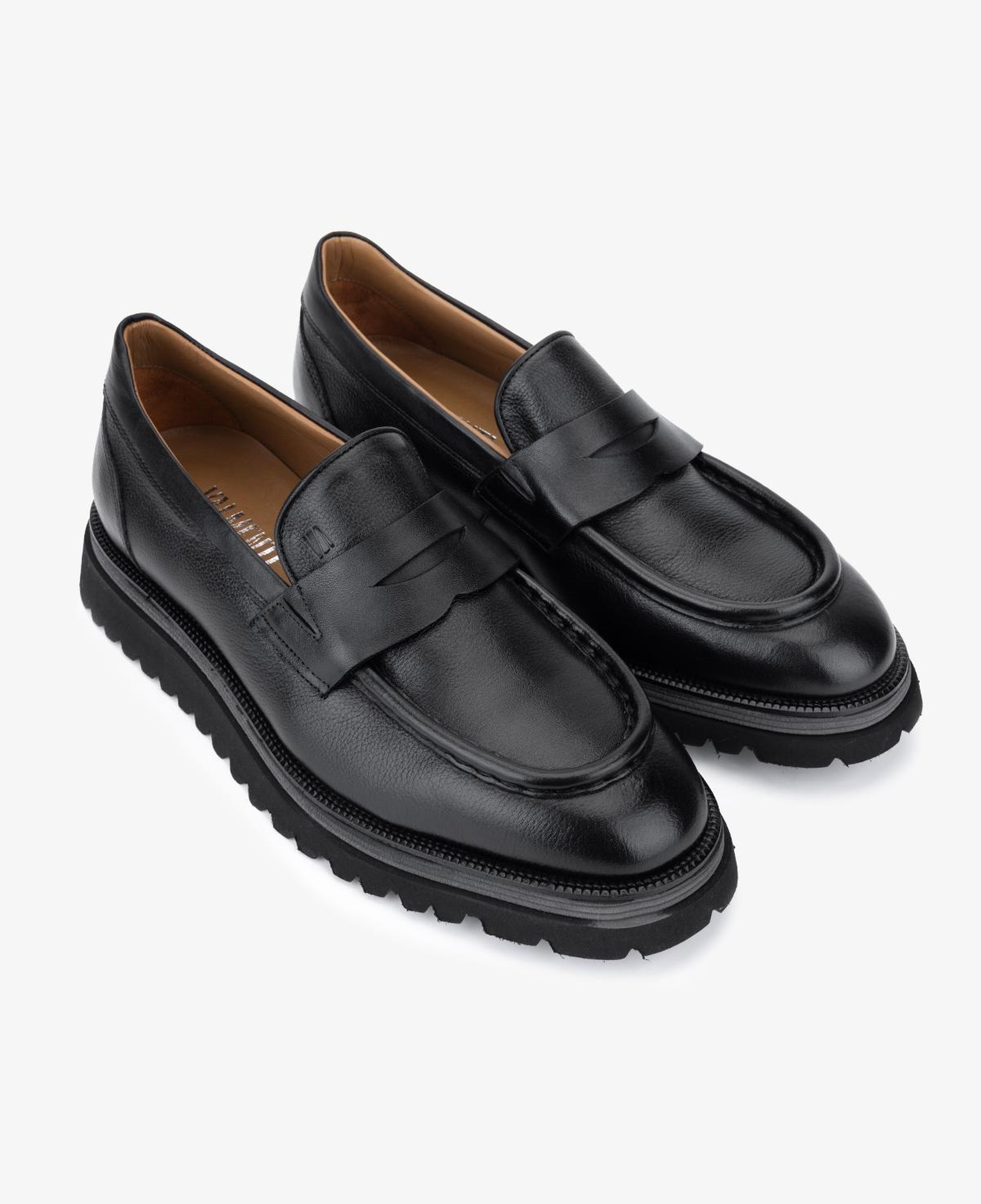 Valmenti Erkek Hakiki Deri Siyah Loafer Ayakkabı