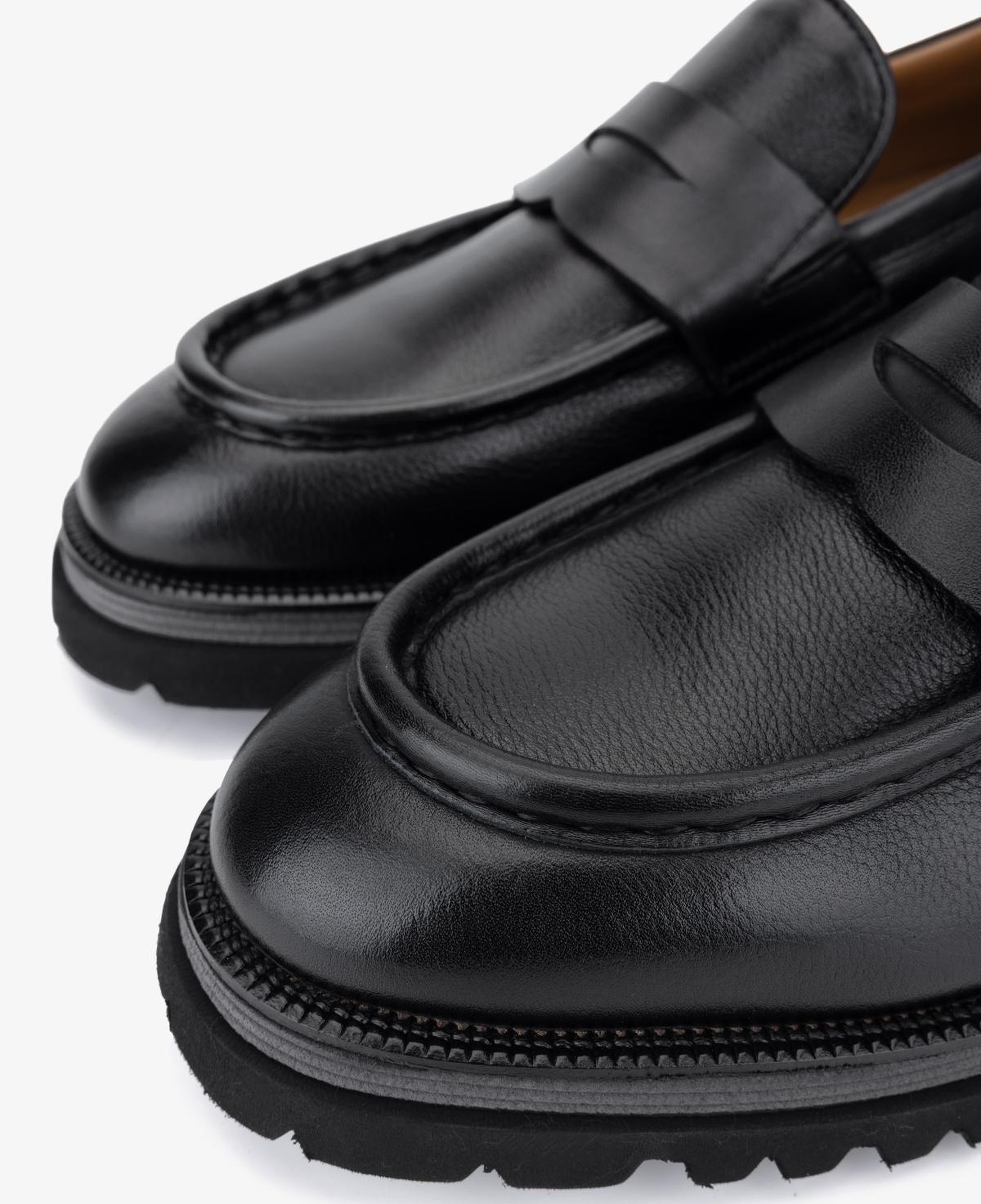 Valmenti Erkek Hakiki Deri Siyah Loafer Ayakkabı