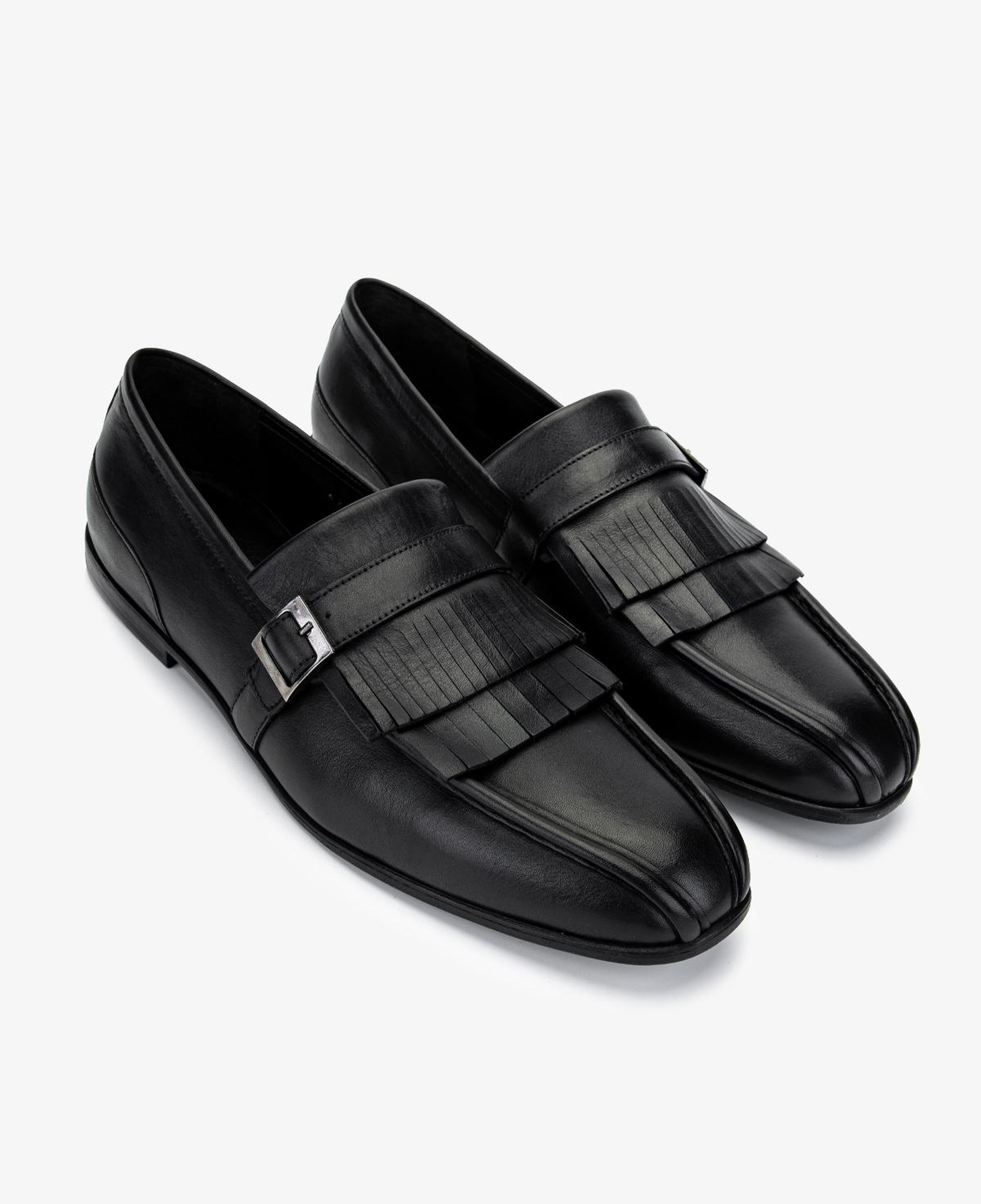 Valmenti Erkek Hakiki Deri Siyah Loafer Ayakkabı