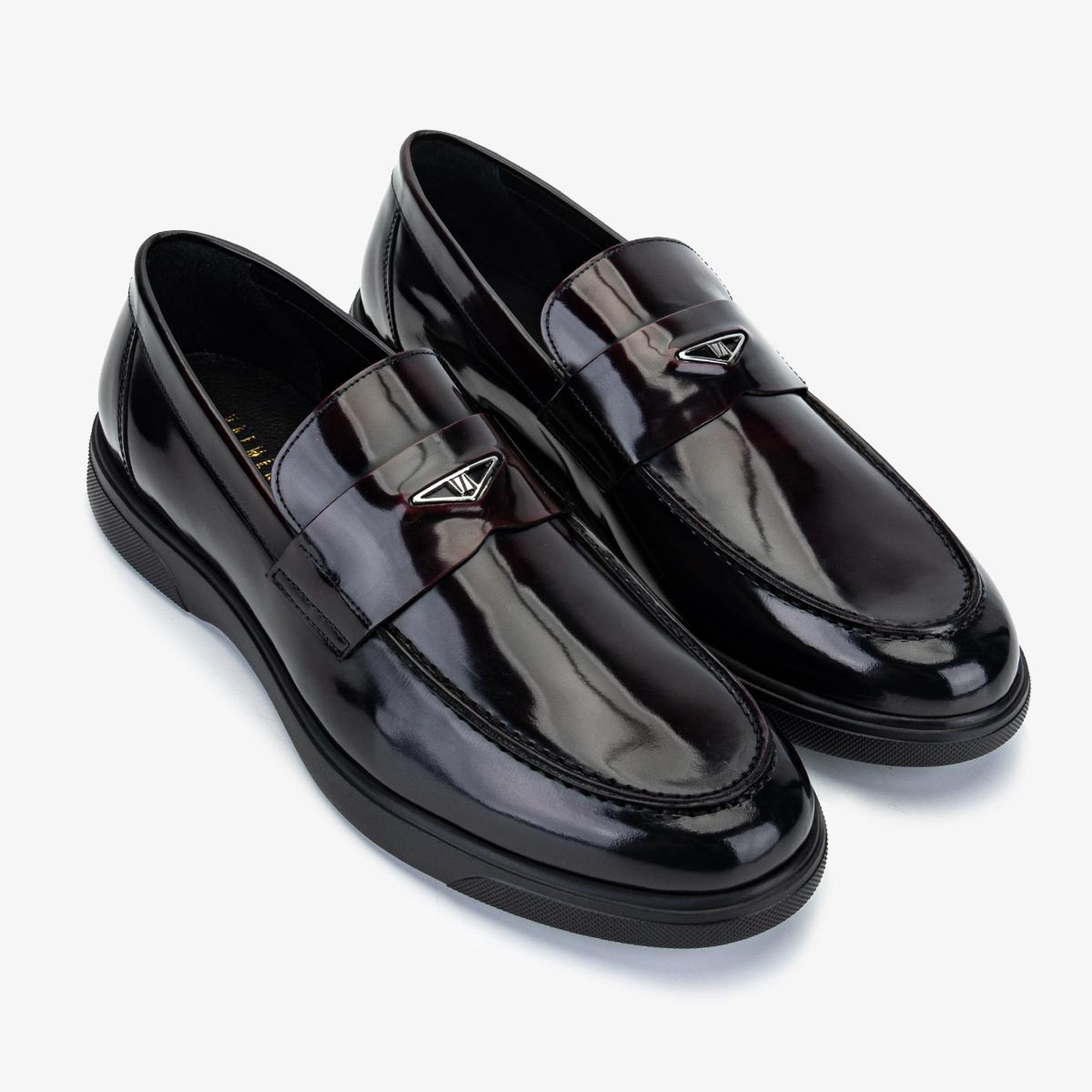 Valmenti Erkek Hakiki Deri Bordo Loafer Ayakkabı