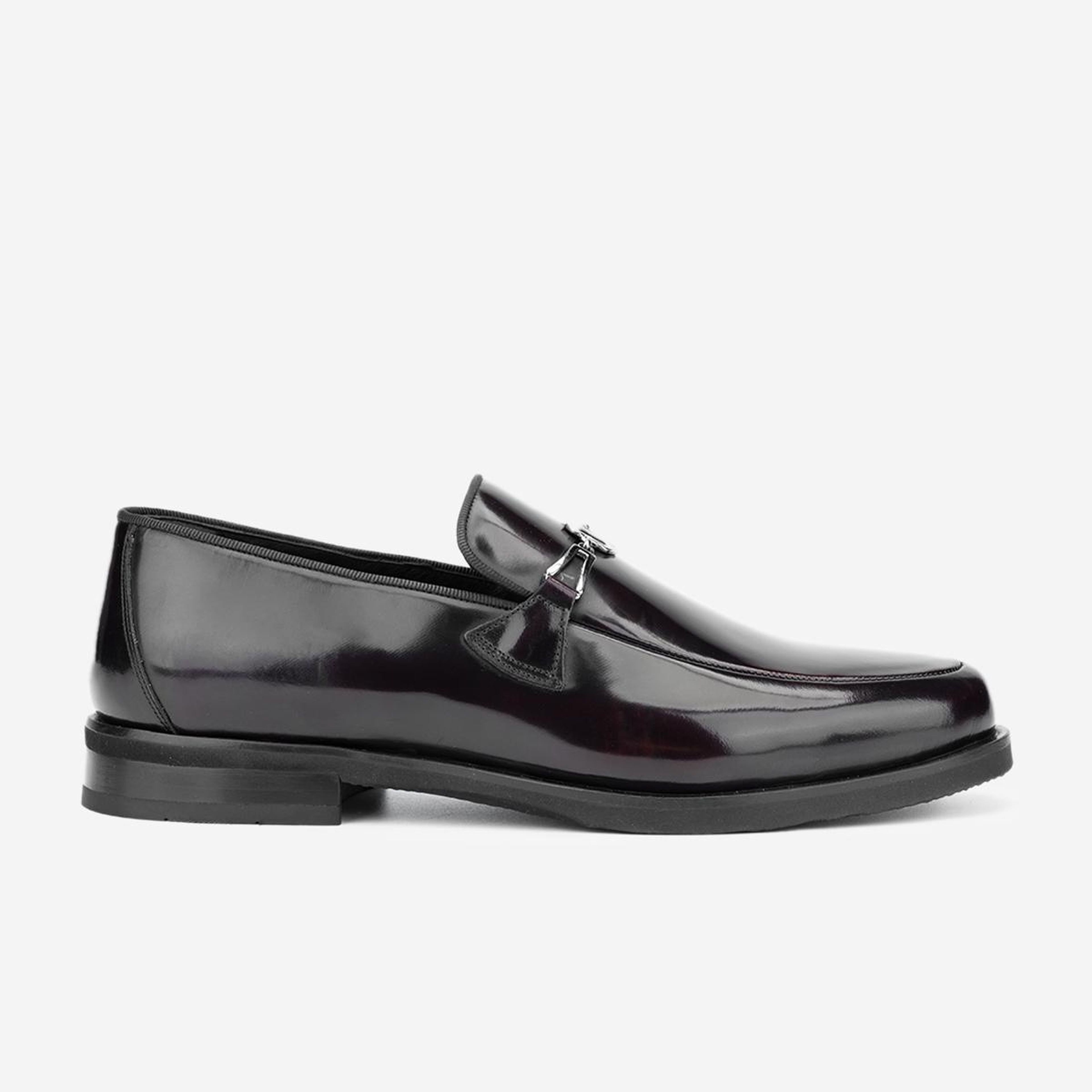 Valmenti Erkek Hakiki Deri Bordo Loafer Ayakkabı