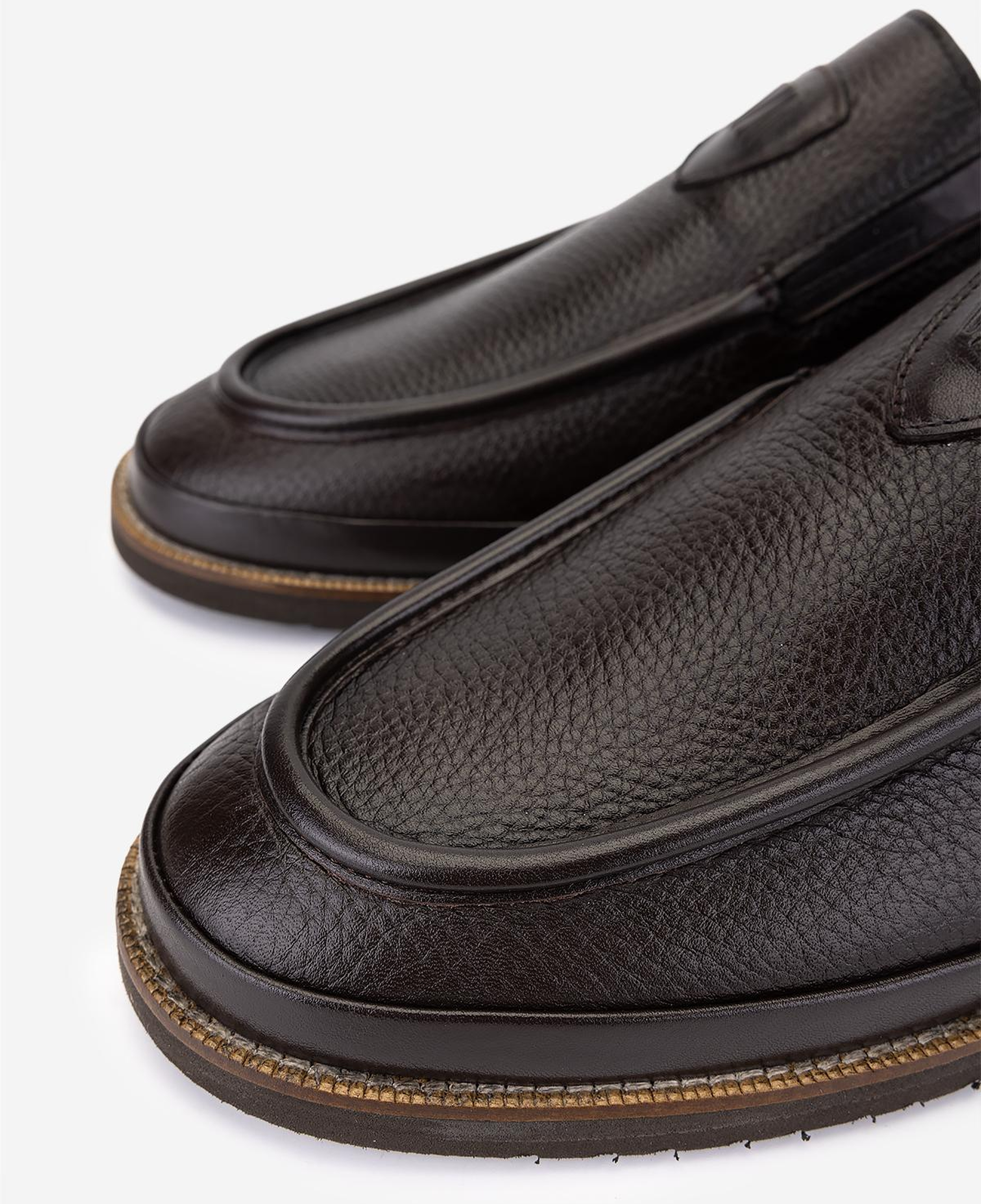 Valmenti Erkek Hakiki Deri Kahverengi Loafer Ayakkabı