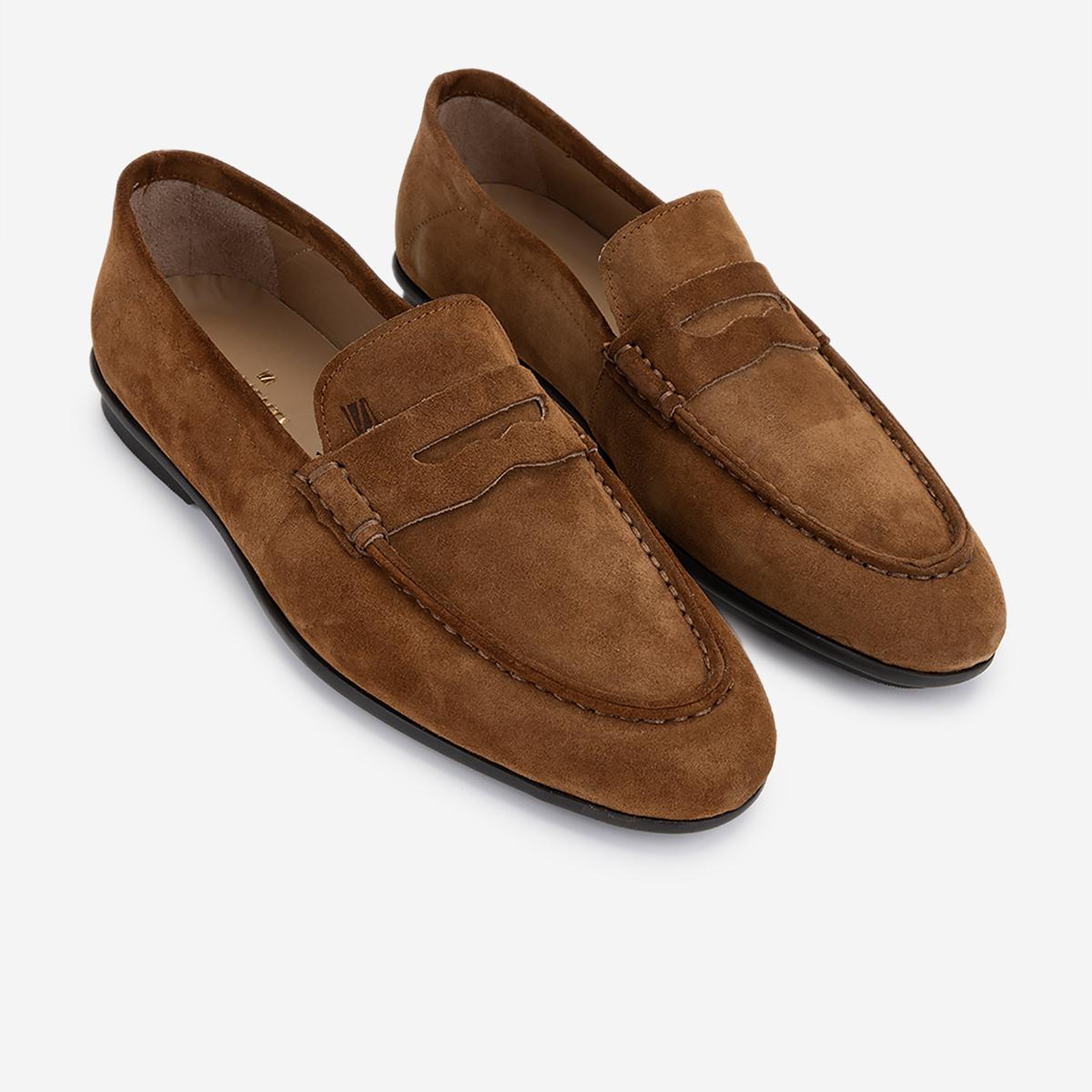 Valmenti Erkek Hakiki Deri Kahverengi Loafer Ayakkabı
