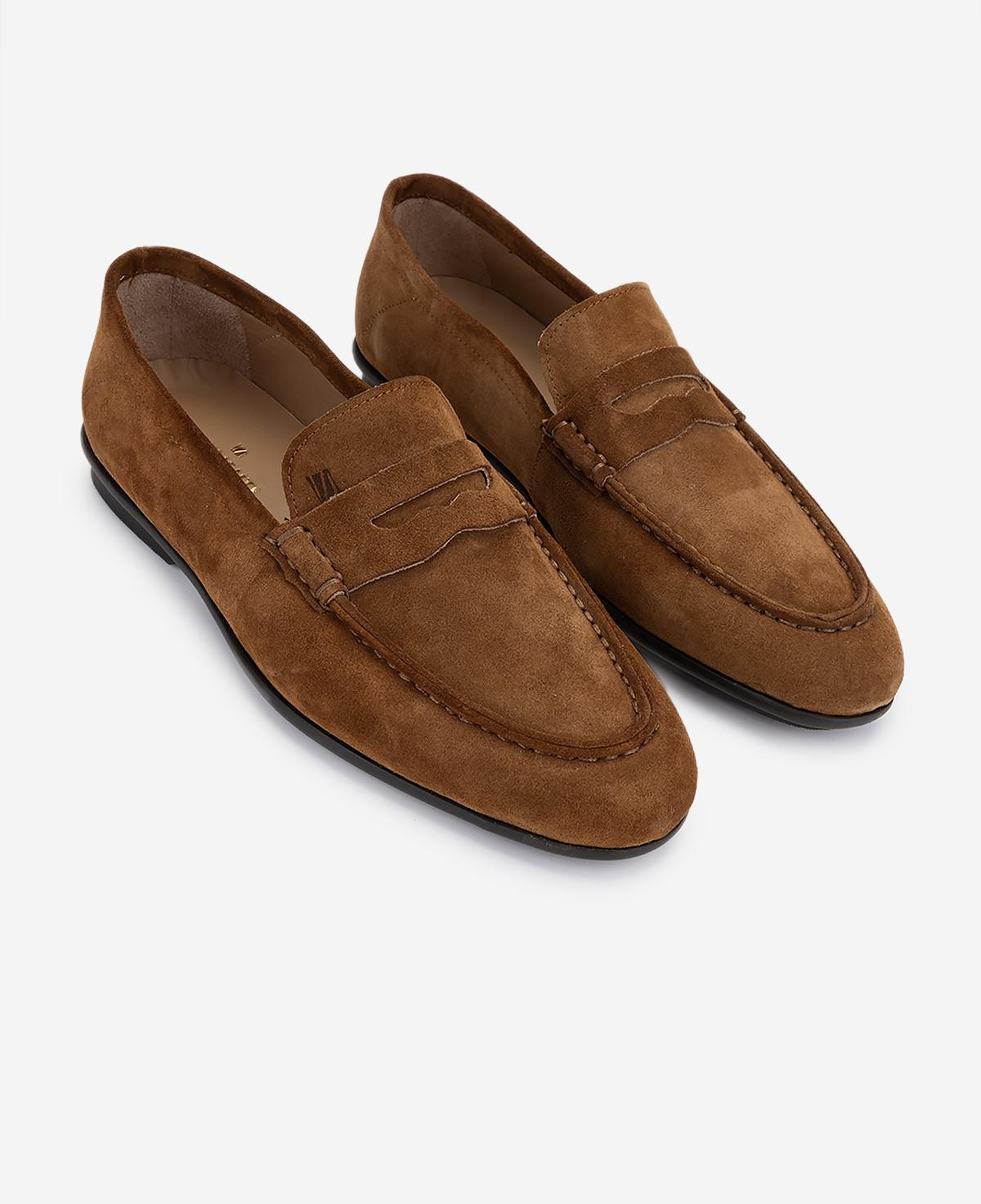 Valmenti Erkek Hakiki Deri Kahverengi Loafer Ayakkabı