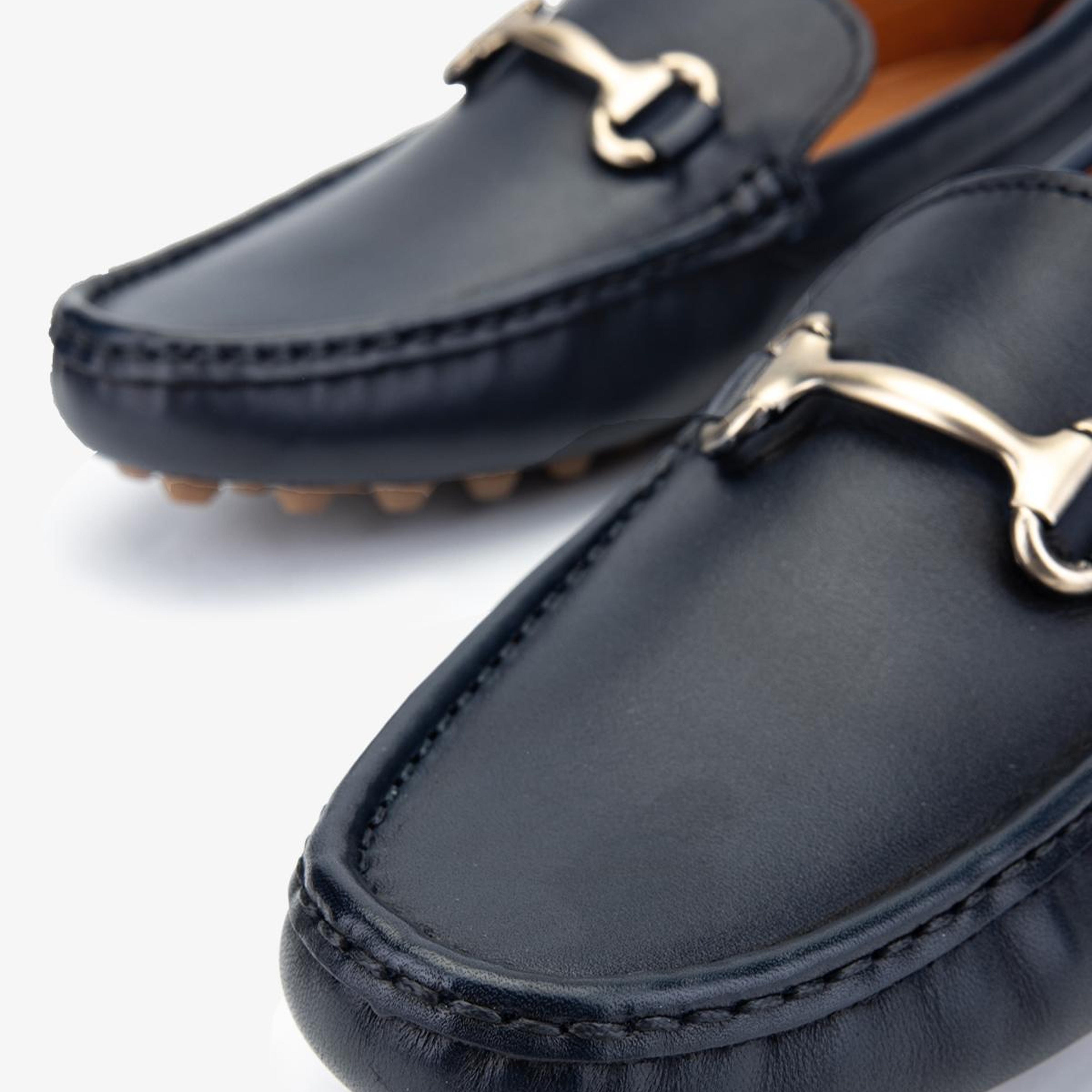 Valmenti Erkek Hakiki Deri Lacivert Loafer Ayakkabı