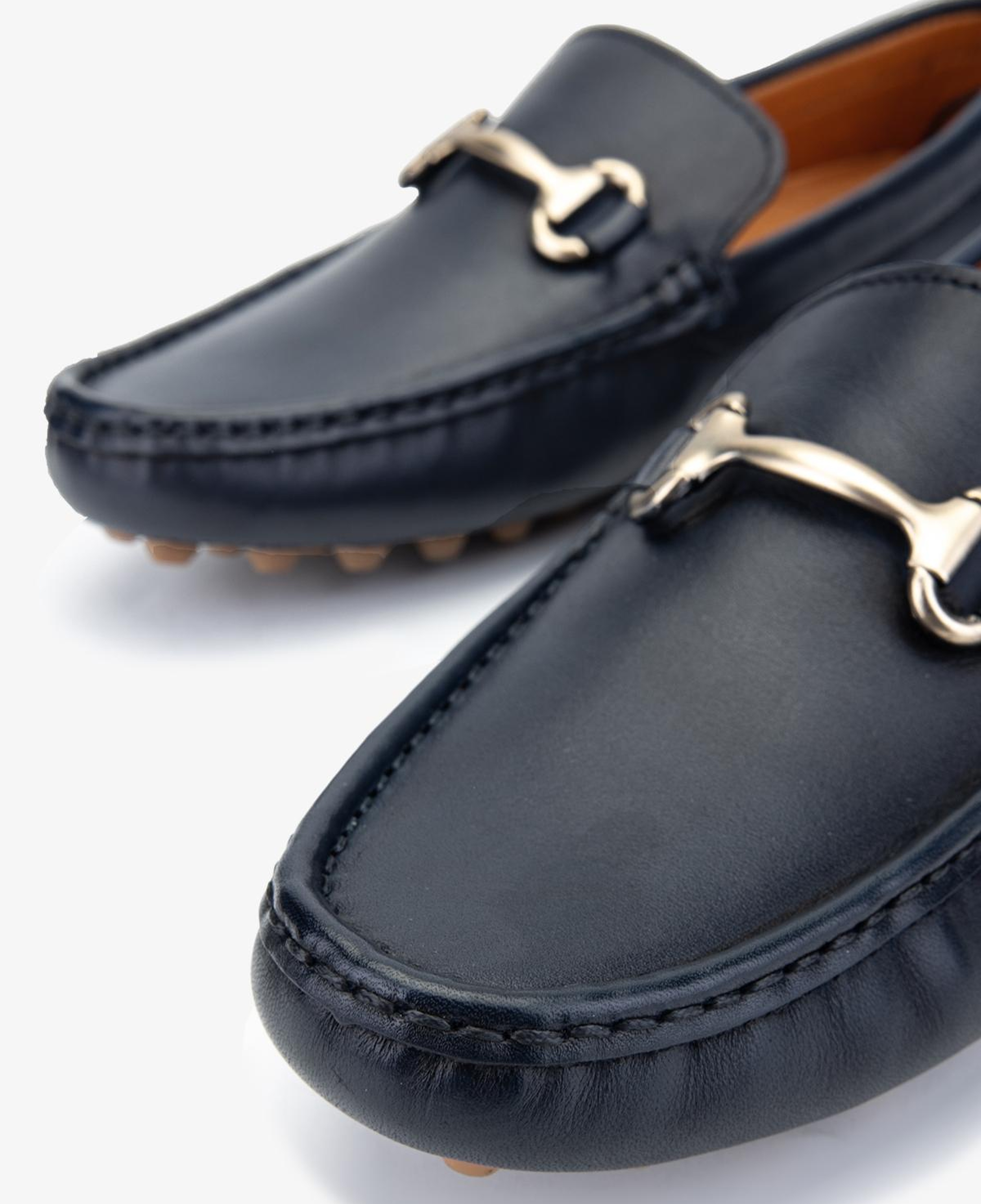 Valmenti Erkek Hakiki Deri Lacivert Loafer Ayakkabı