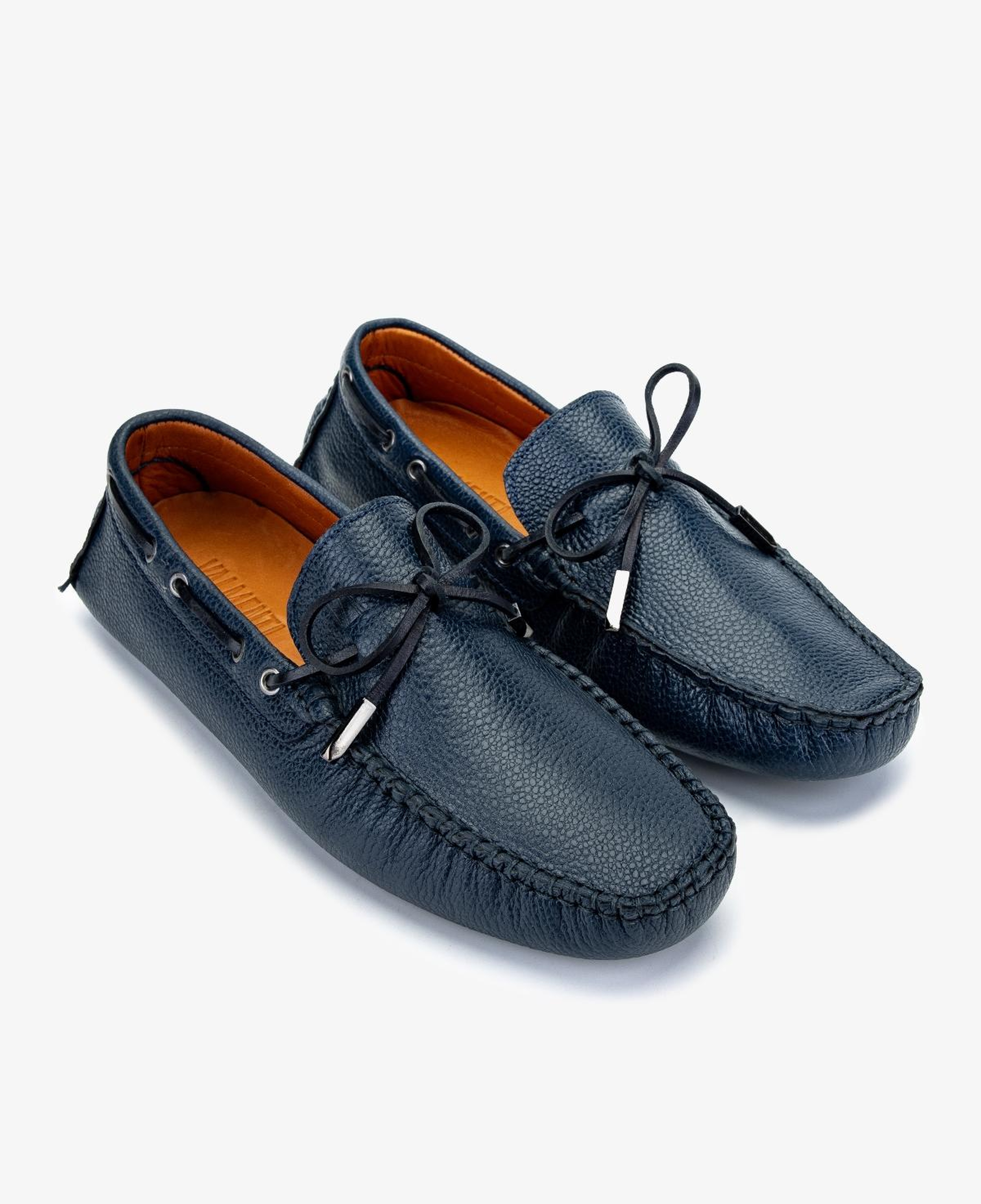 Valmenti Erkek Hakiki Deri Lacivert Loafer Ayakkabı