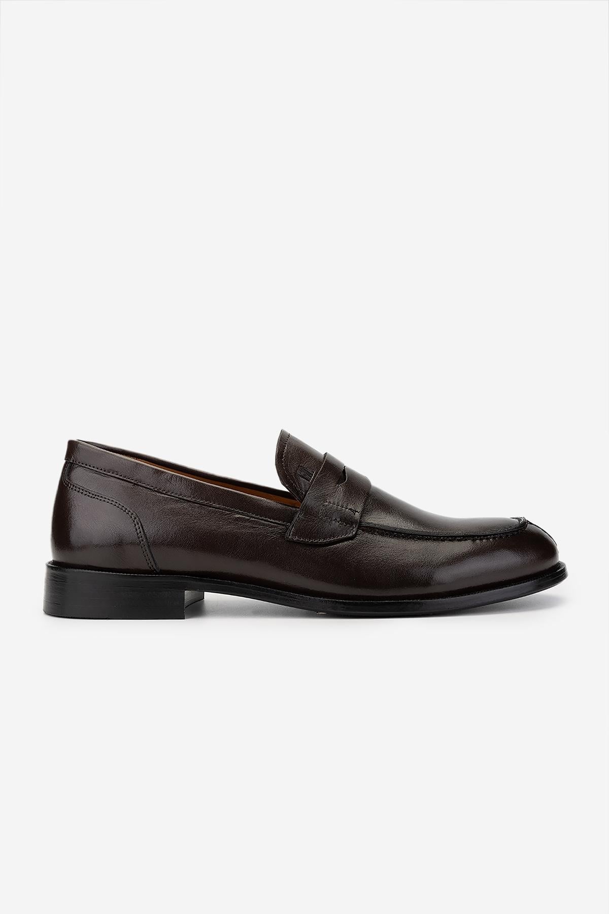 Valmenti Erkek Hakiki Deri Fındık Loafer Ayakkabı