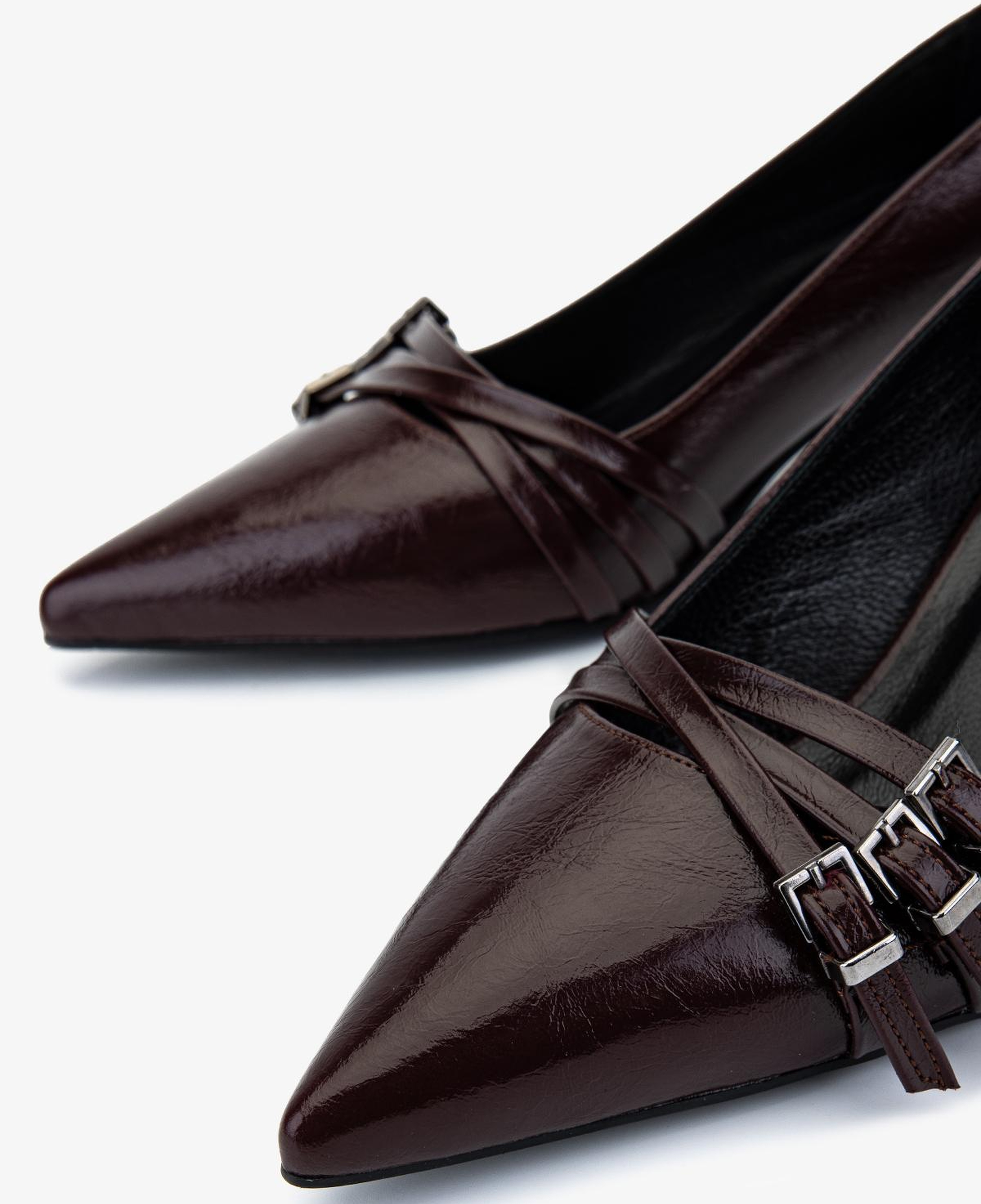 Valmenti Kadın Suni Deri Bordo Stiletto Ayakkabı