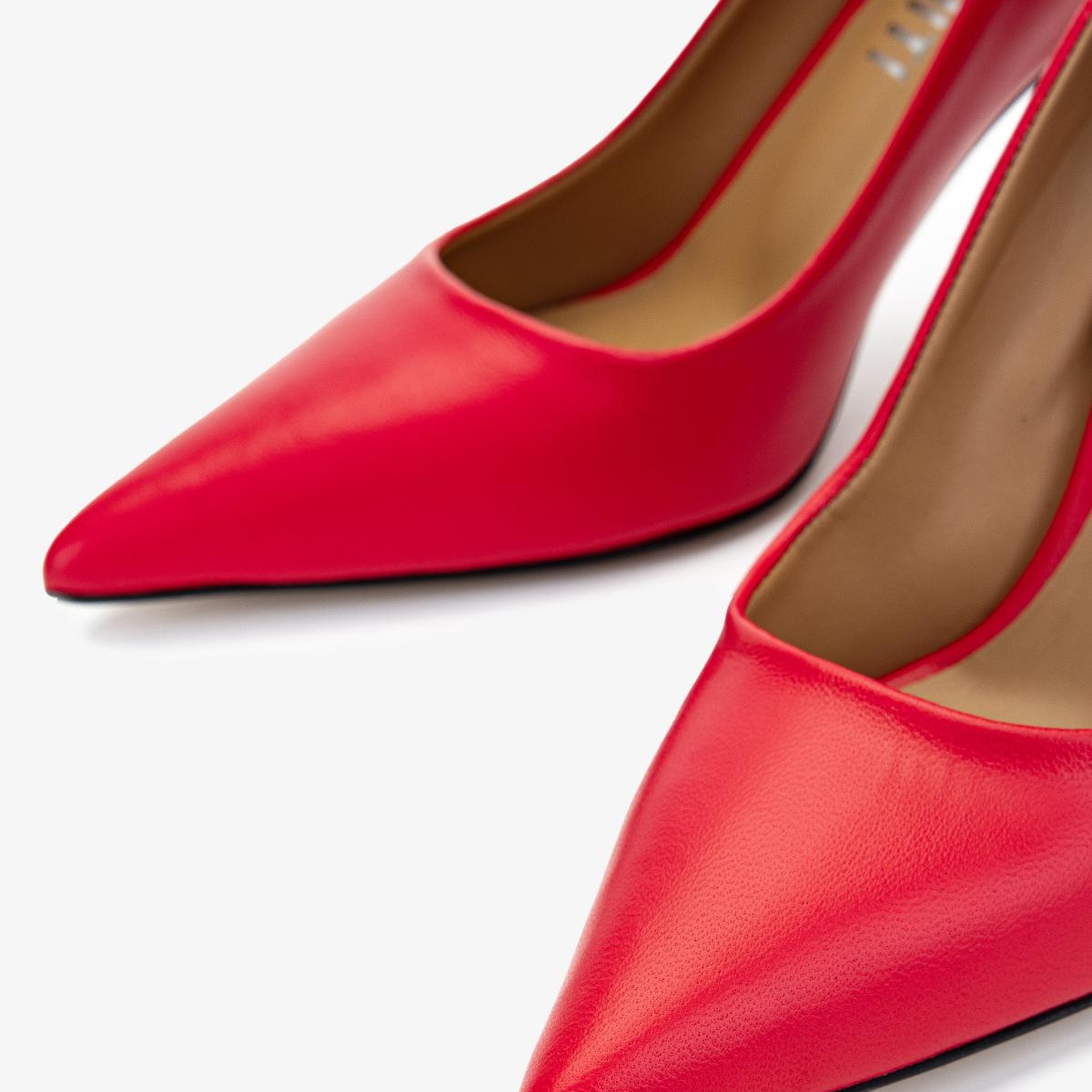Valmenti Kadın Hakiki Deri Kırmızı Stiletto Ayakkabı