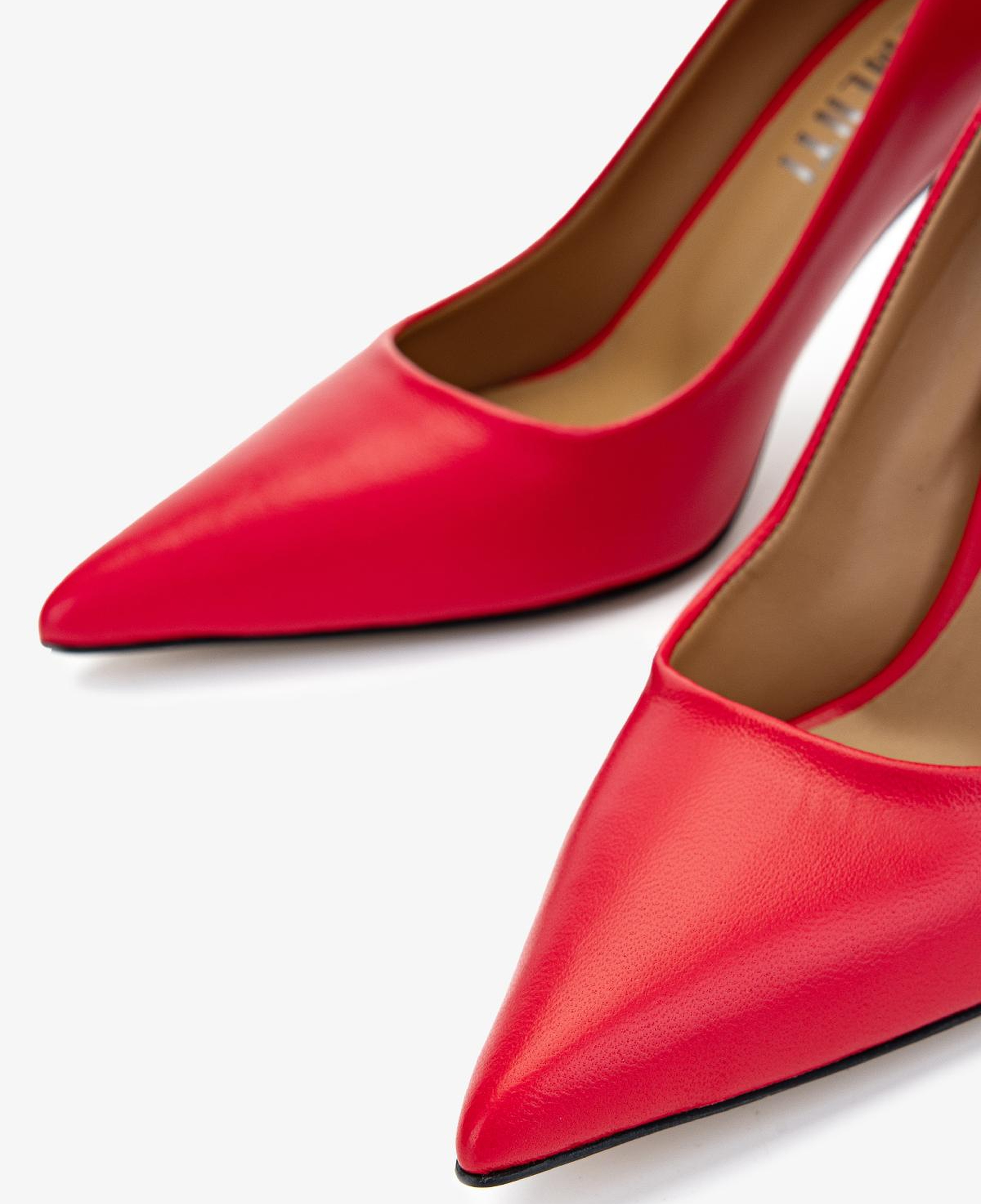 Valmenti Kadın Hakiki Deri Kırmızı Stiletto Ayakkabı