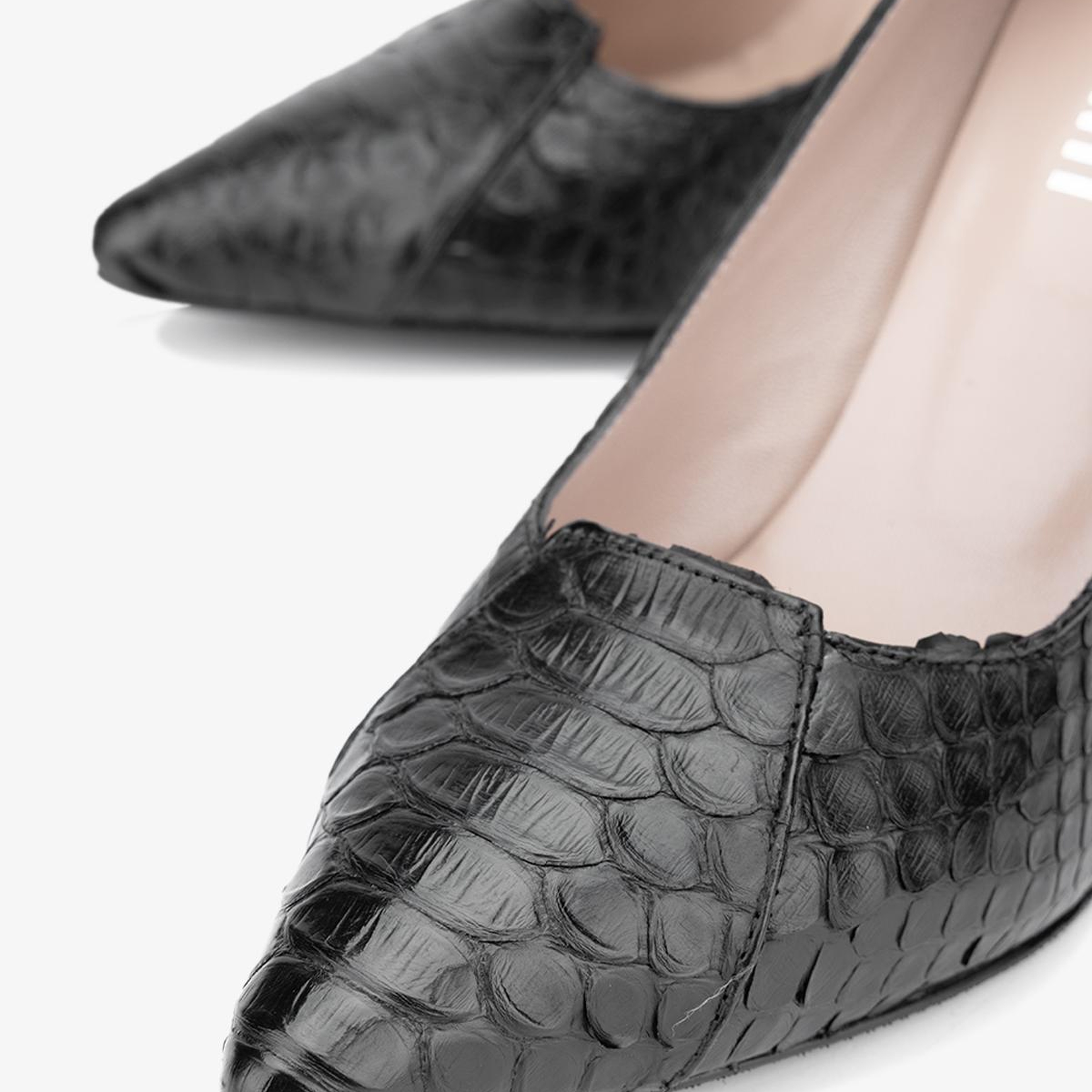 Valmenti Kadın Hakiki Deri Siyah Stiletto Ayakkabı