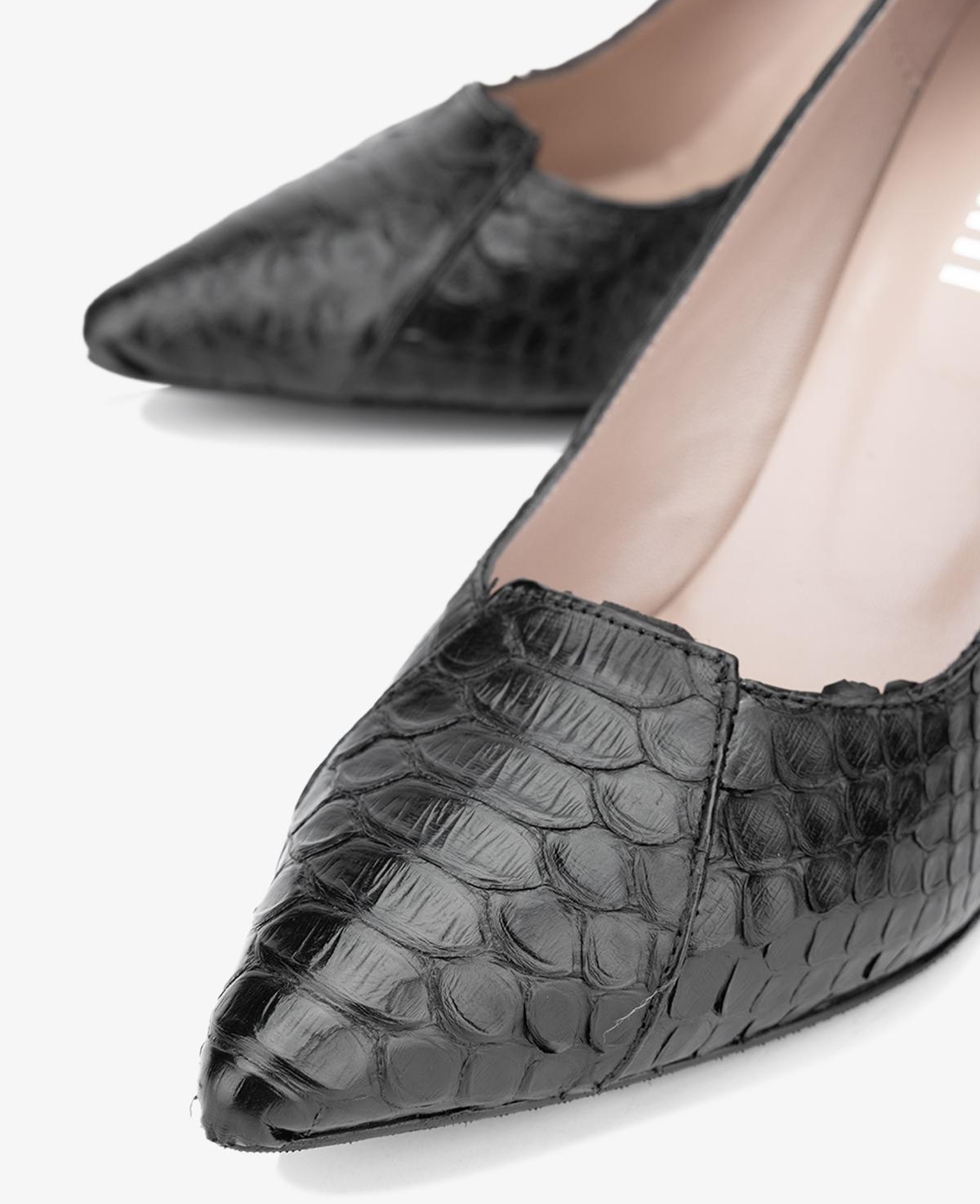 Valmenti Kadın Hakiki Deri Siyah Stiletto Ayakkabı