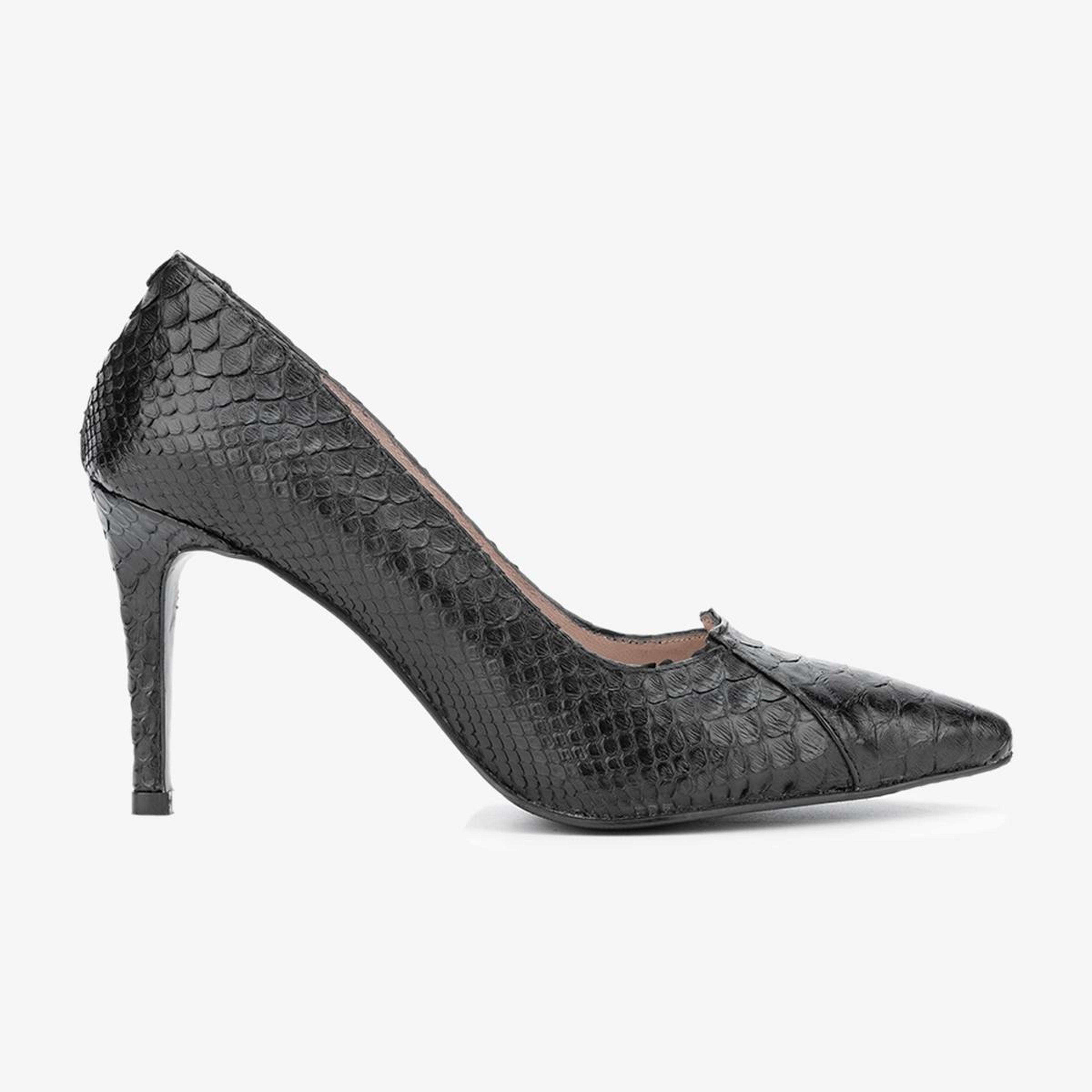 Valmenti Kadın Hakiki Deri Siyah Stiletto Ayakkabı