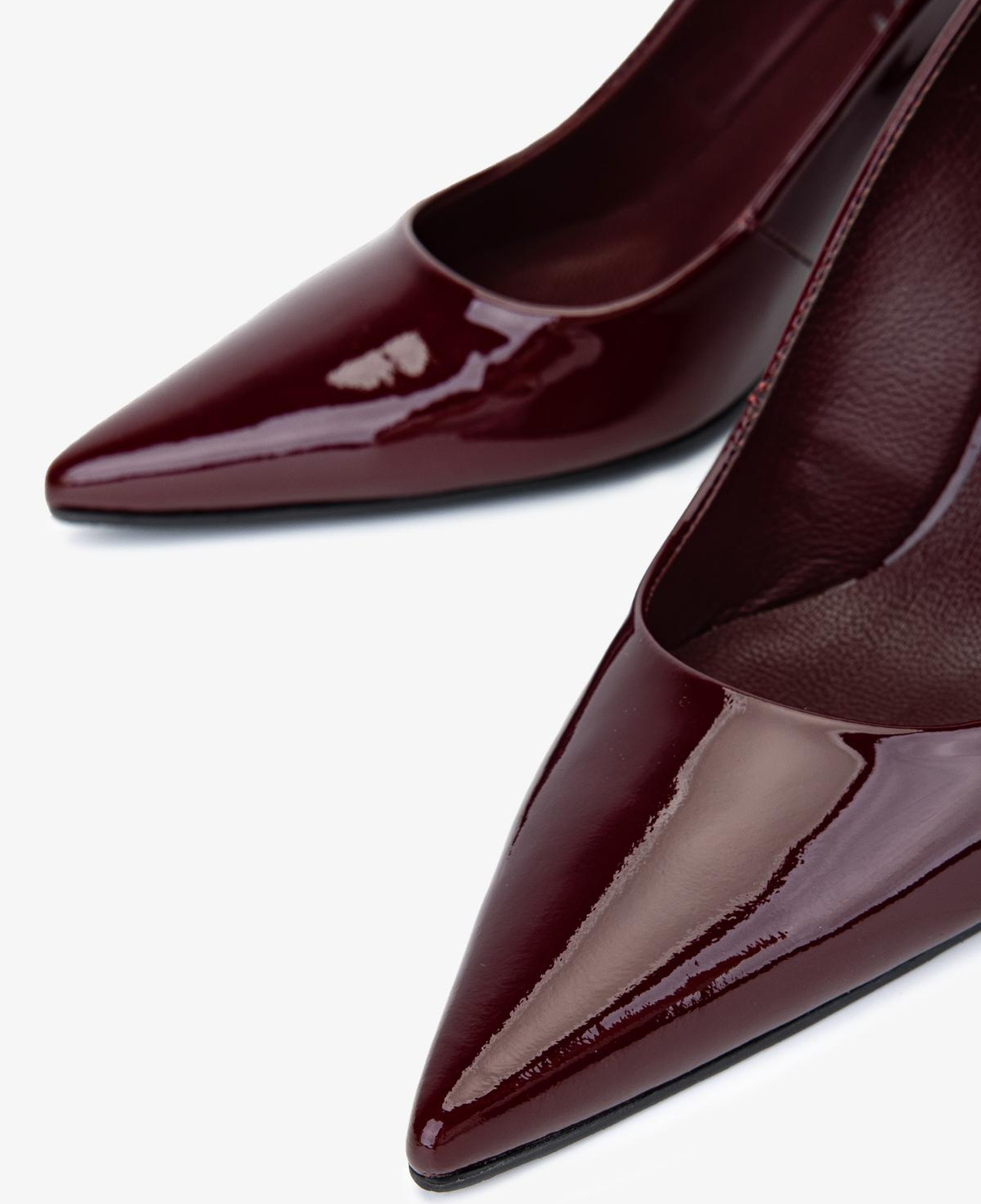 Valmenti Kadın Hakiki Deri Bordo Stiletto Ayakkabı