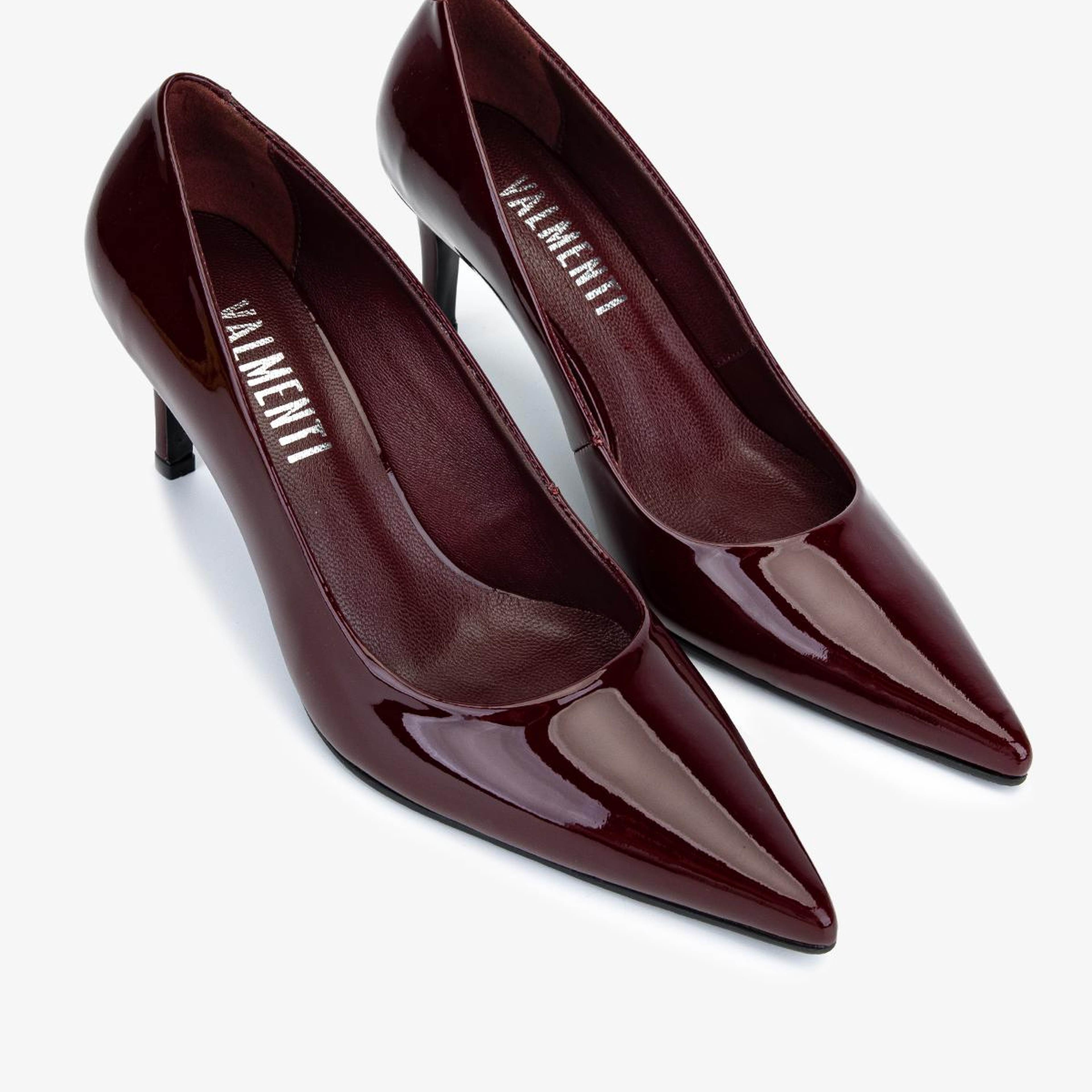 Valmenti Kadın Hakiki Deri Bordo Stiletto Ayakkabı