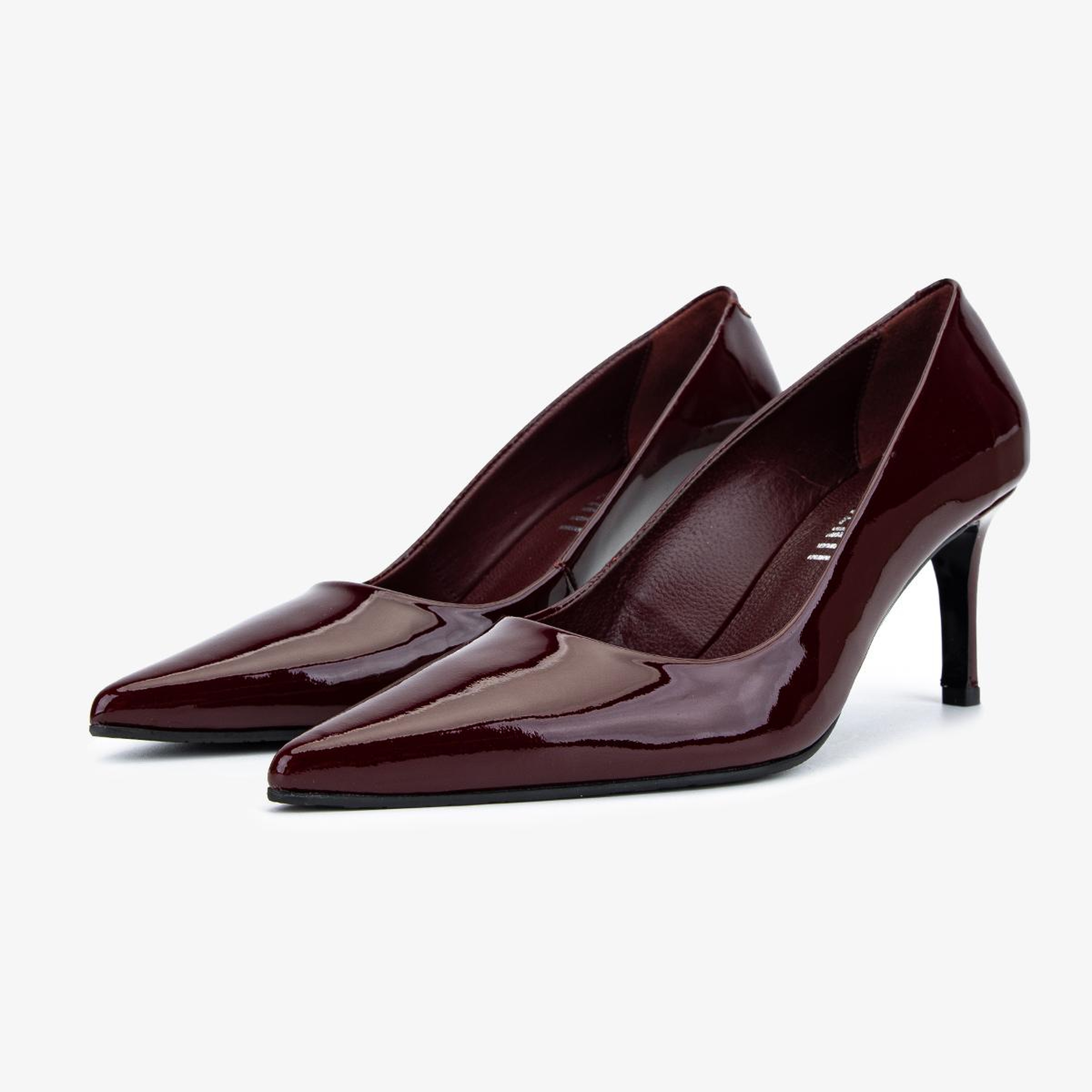 Valmenti Kadın Hakiki Deri Bordo Stiletto Ayakkabı