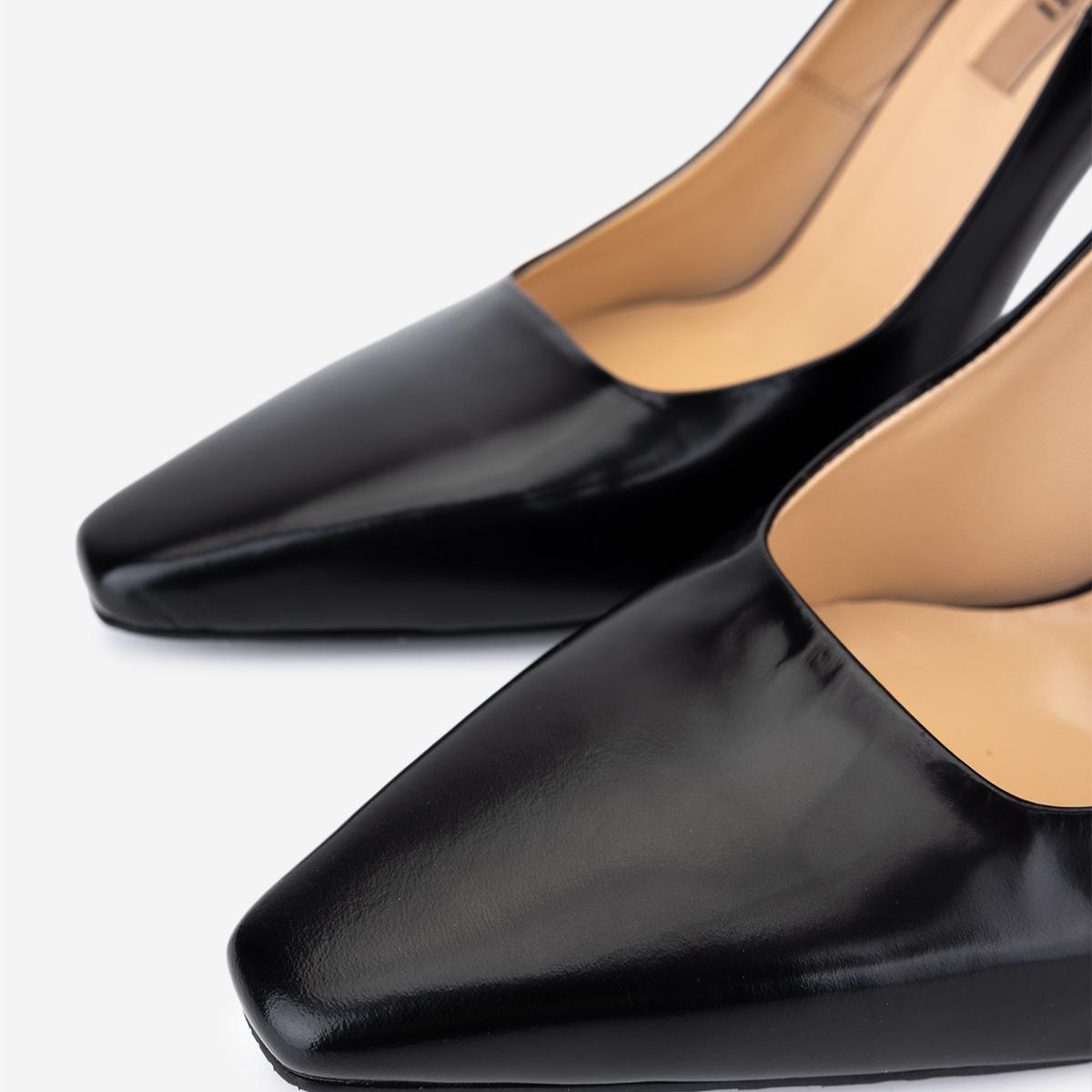 Valmenti Kadın Hakiki Deri Siyah Açma Stiletto Ayakkabı