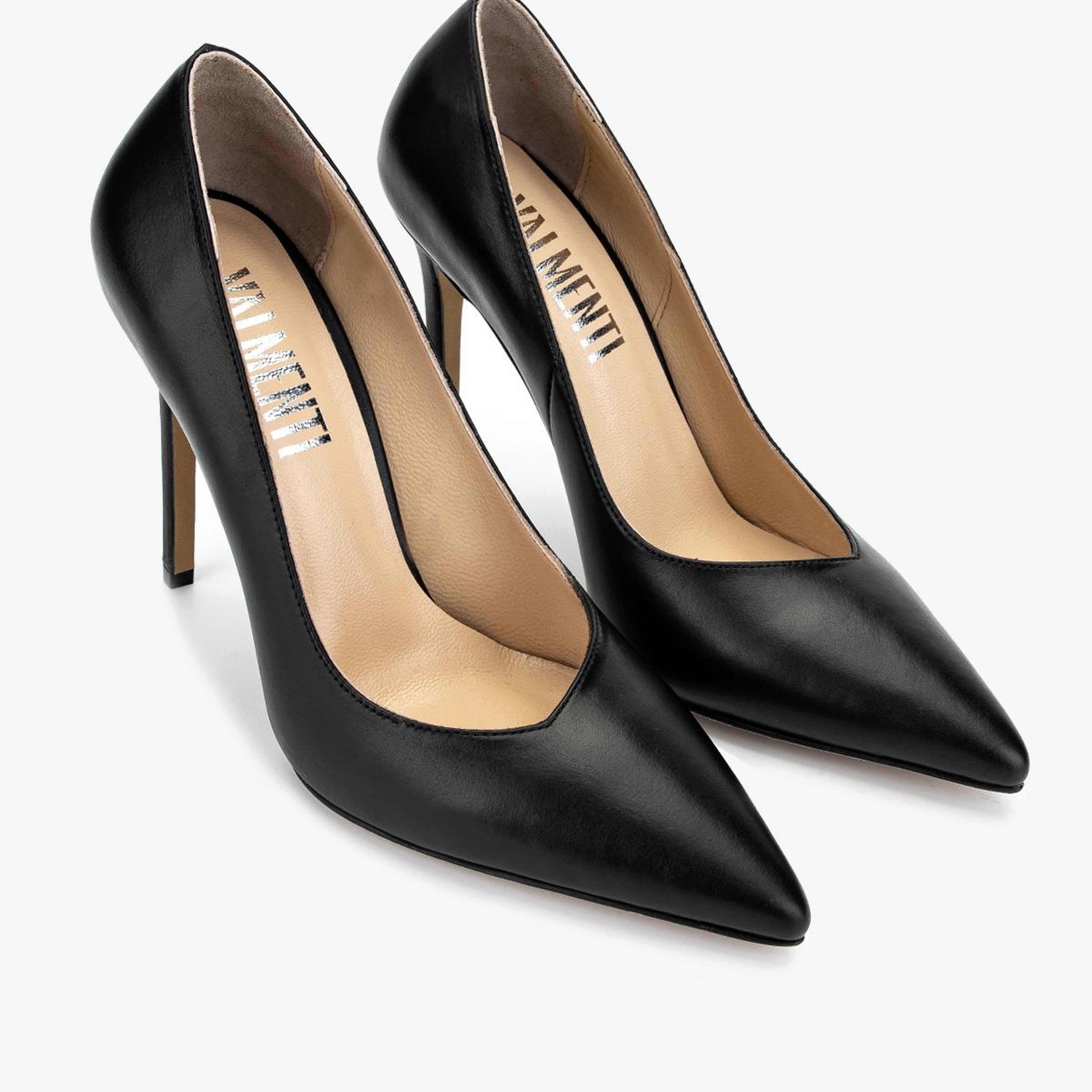 Valmenti Kadın Hakiki Deri Siyah Stiletto Ayakkabı