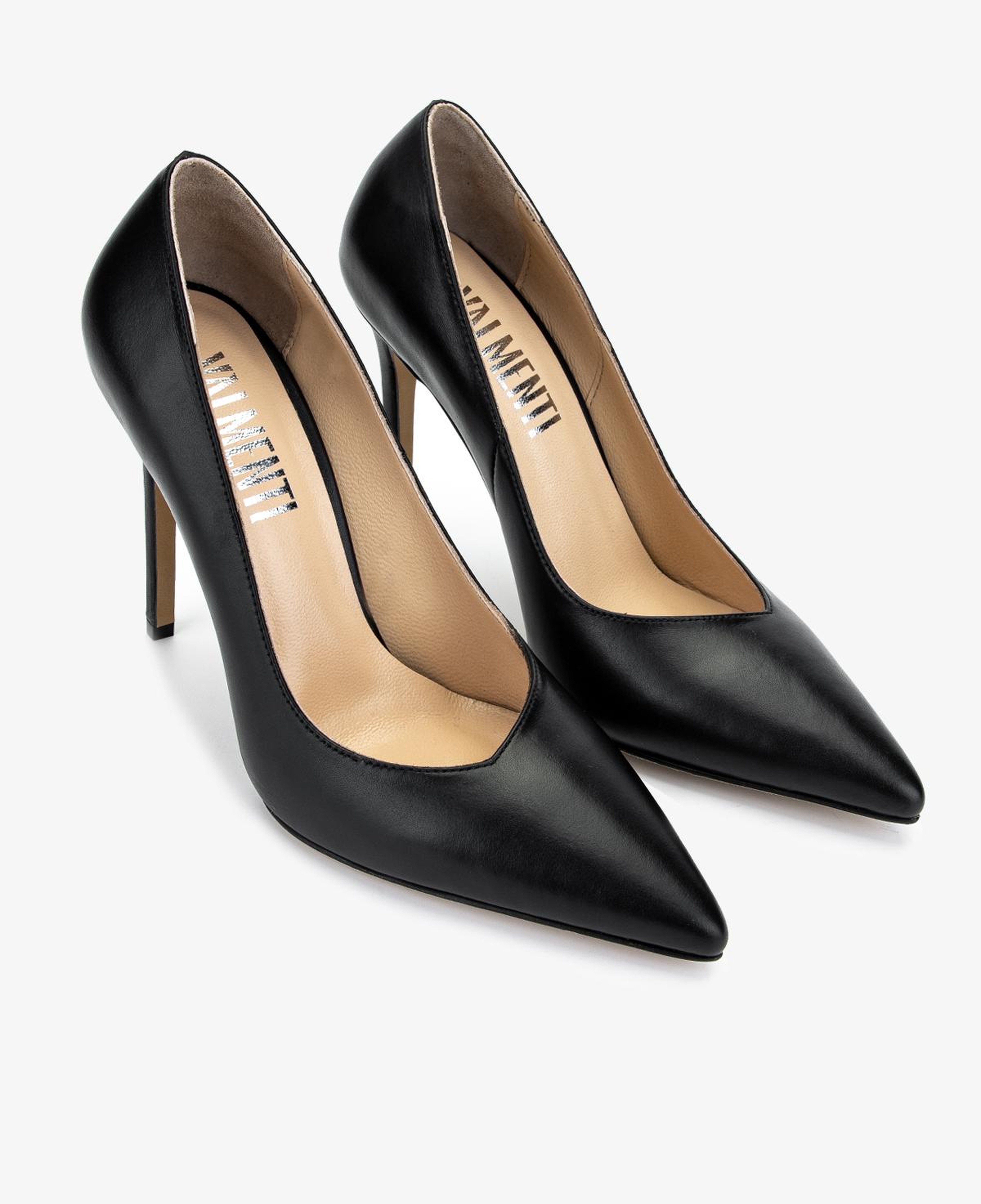 Valmenti Kadın Hakiki Deri Siyah Stiletto Ayakkabı