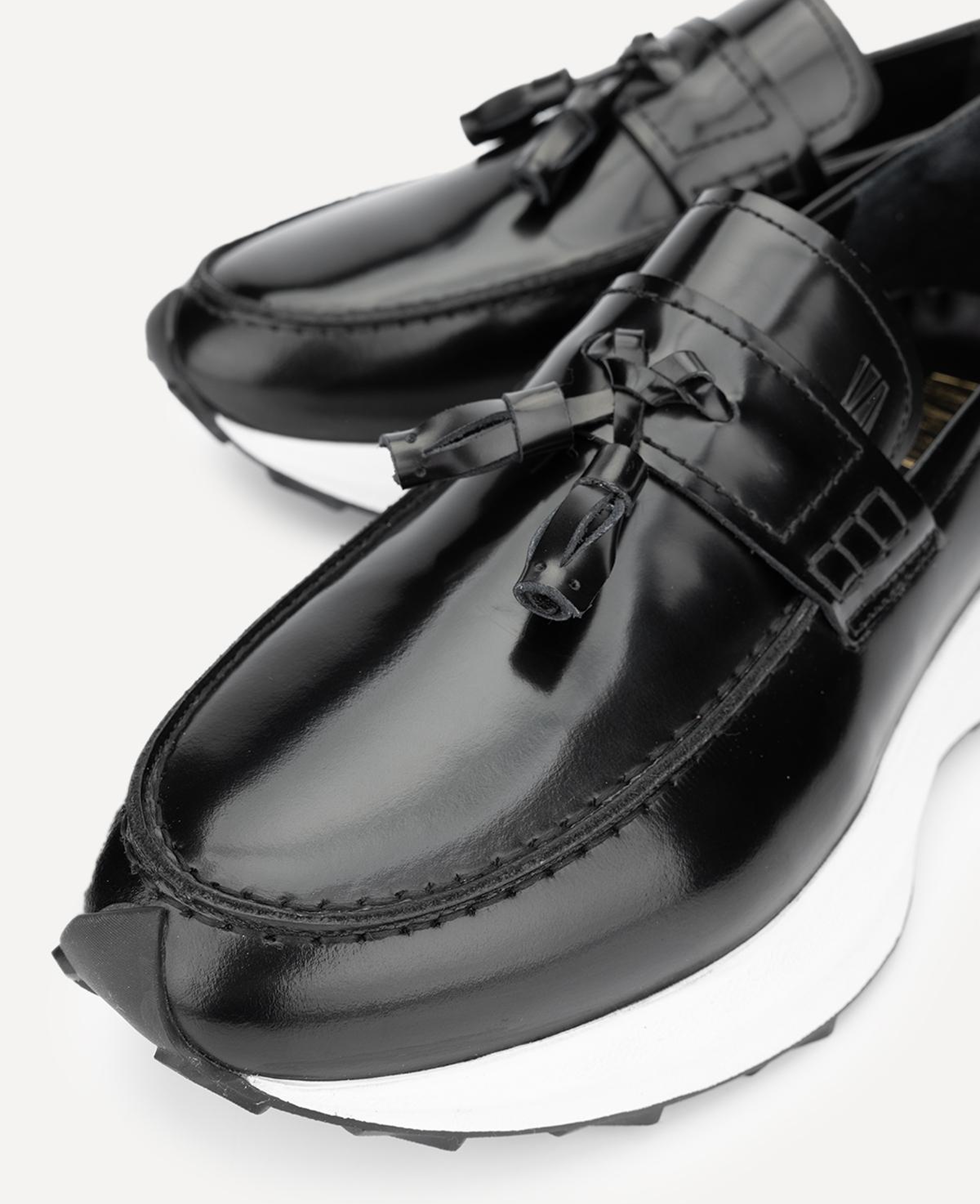 Valmenti Erkek Hakiki Deri Siyah Açma Casual Ayakkabı