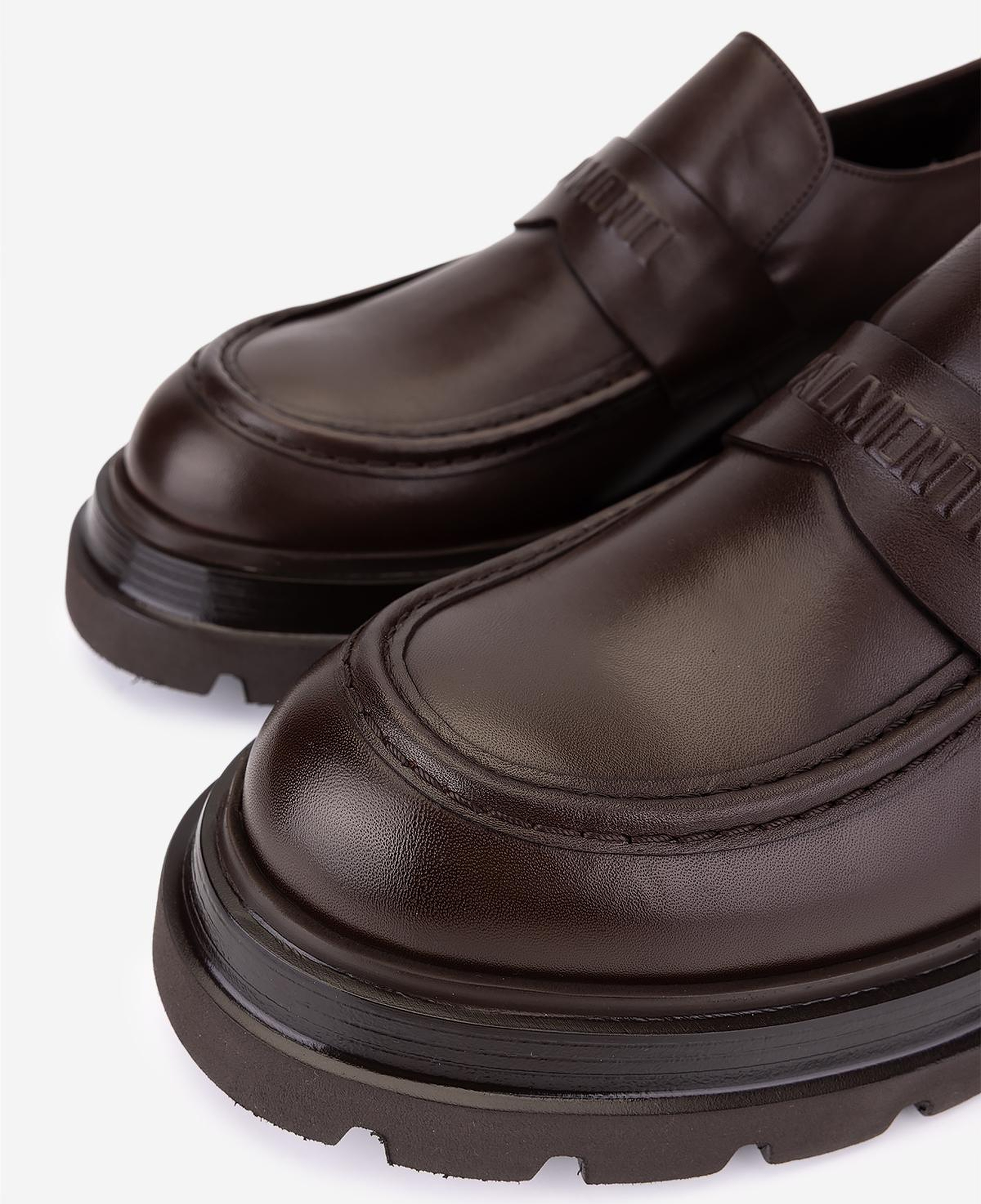 Valmenti Erkek Hakiki Deri Kahverengi Loafer Ayakkabı