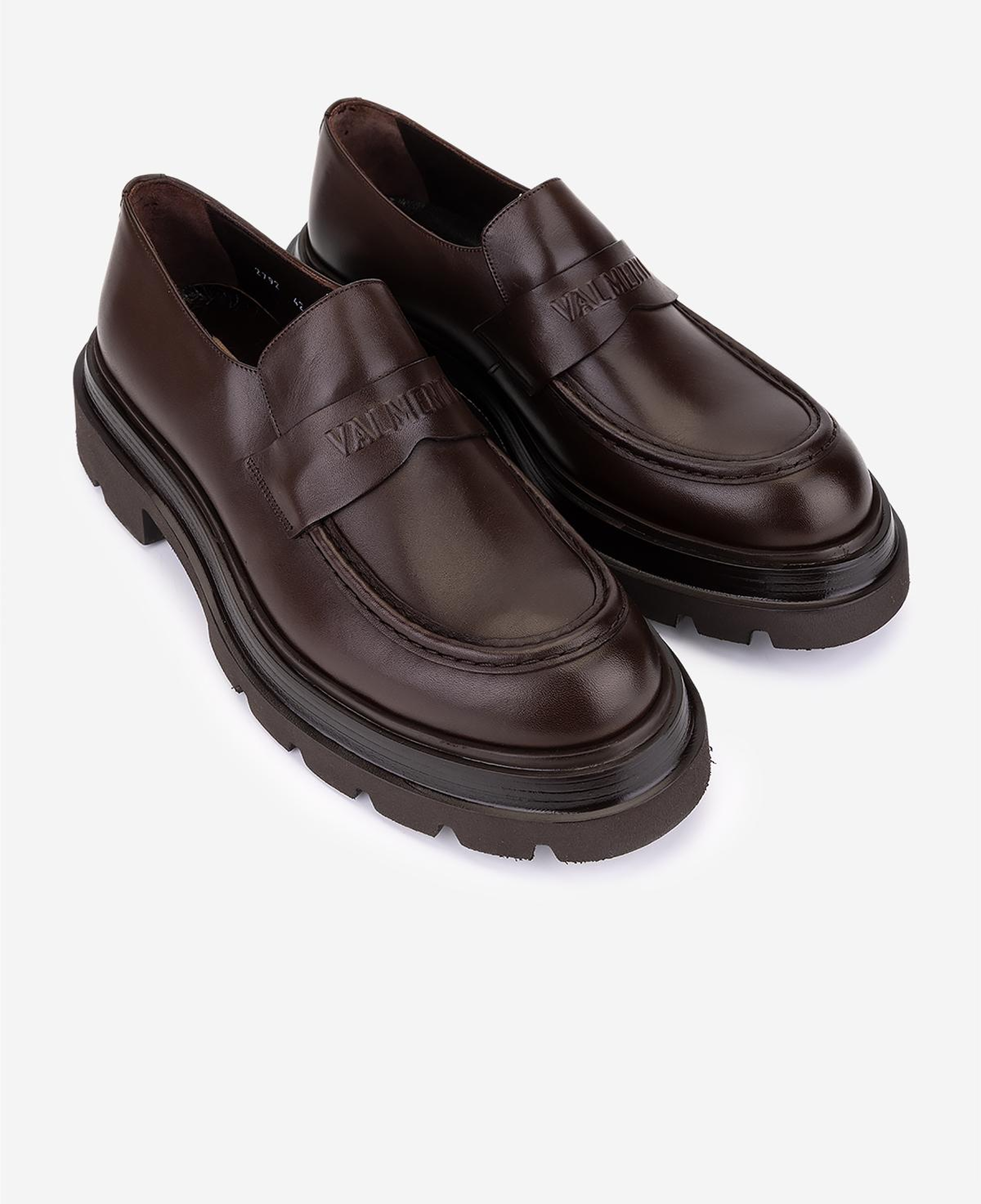 Valmenti Erkek Hakiki Deri Kahverengi Loafer Ayakkabı