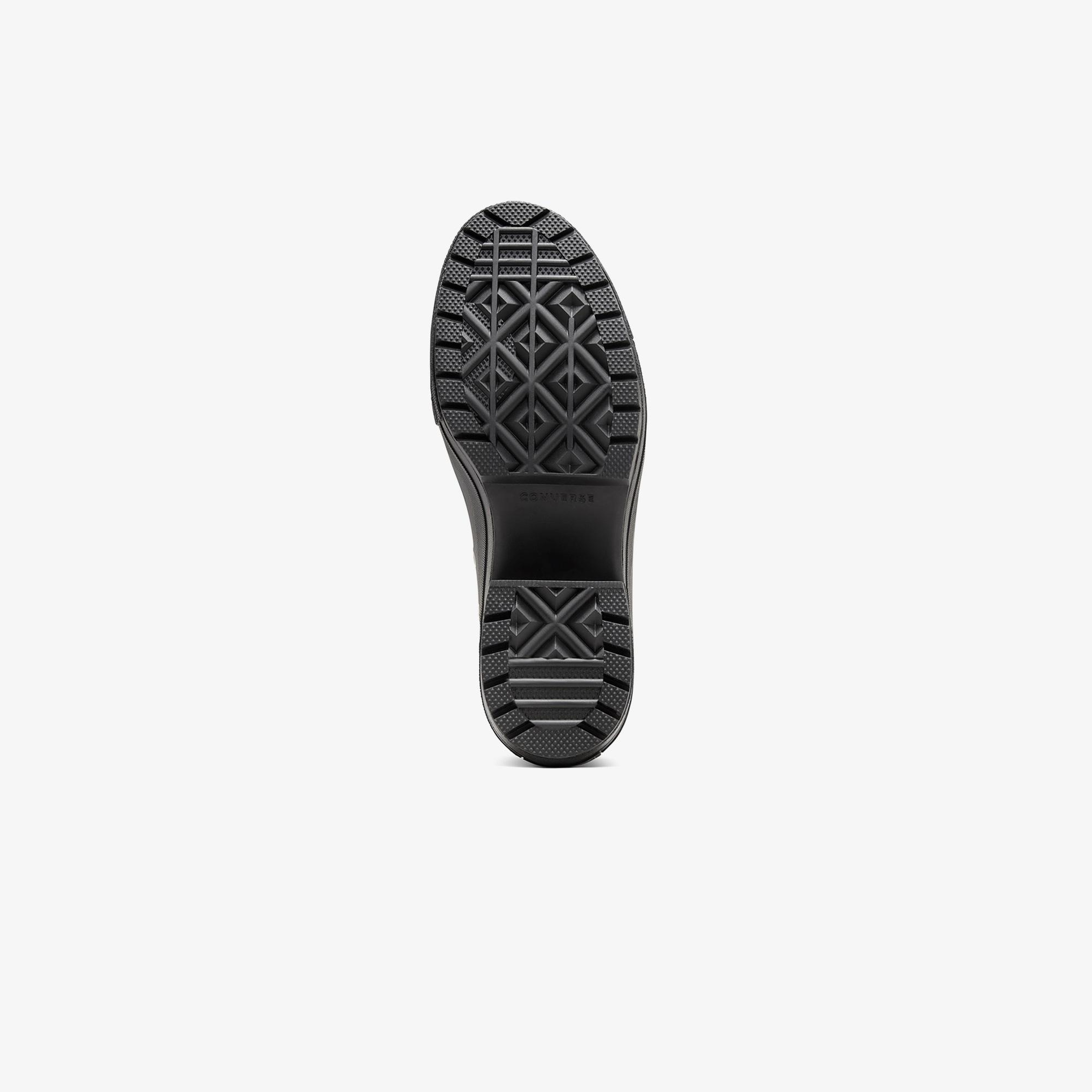 Converse Chuck 70 De Luxe Heel Unisex Siyah Deri Platform Sneaker