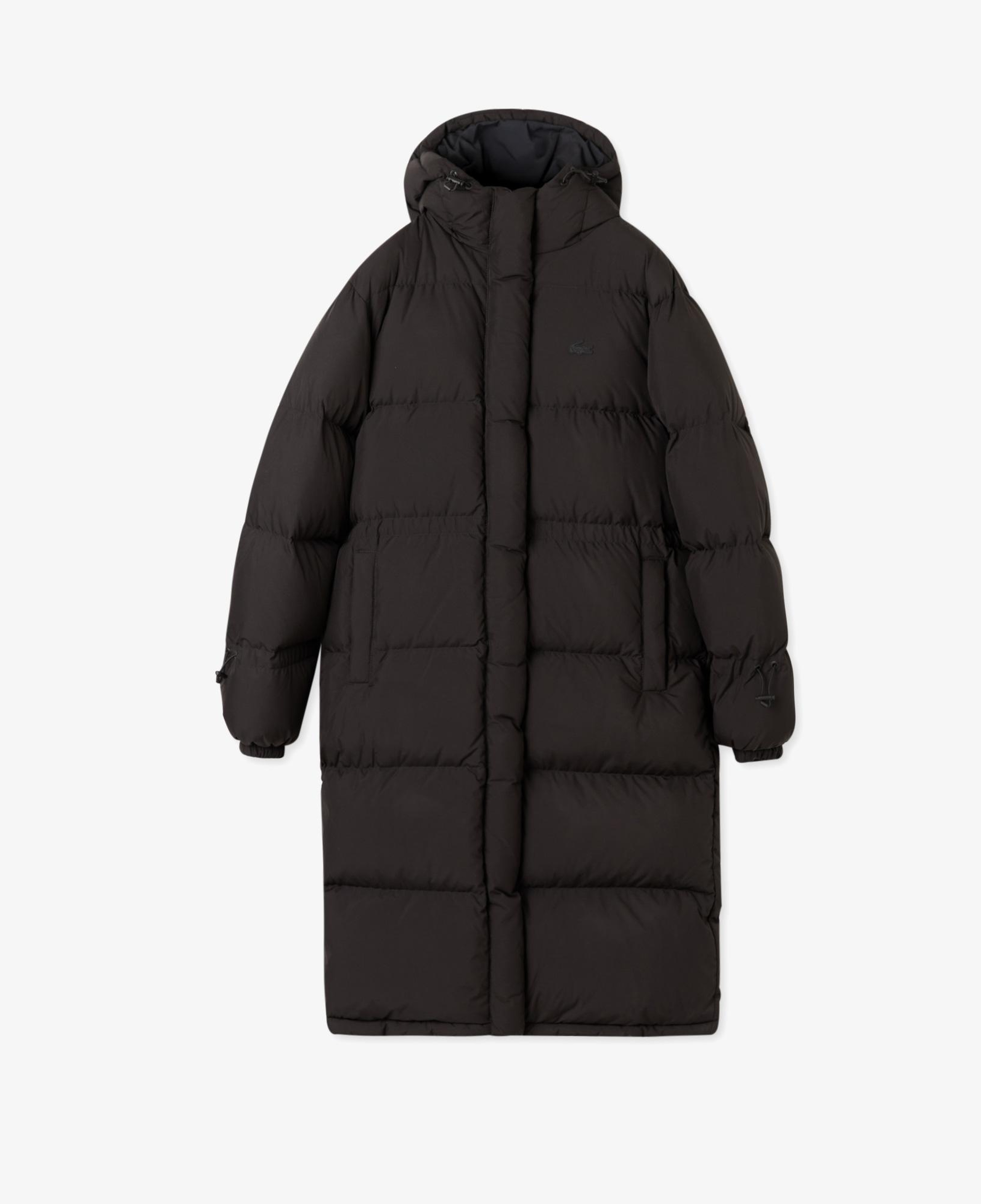 Lacoste Kadın Kapüşonlu Siyah Mont