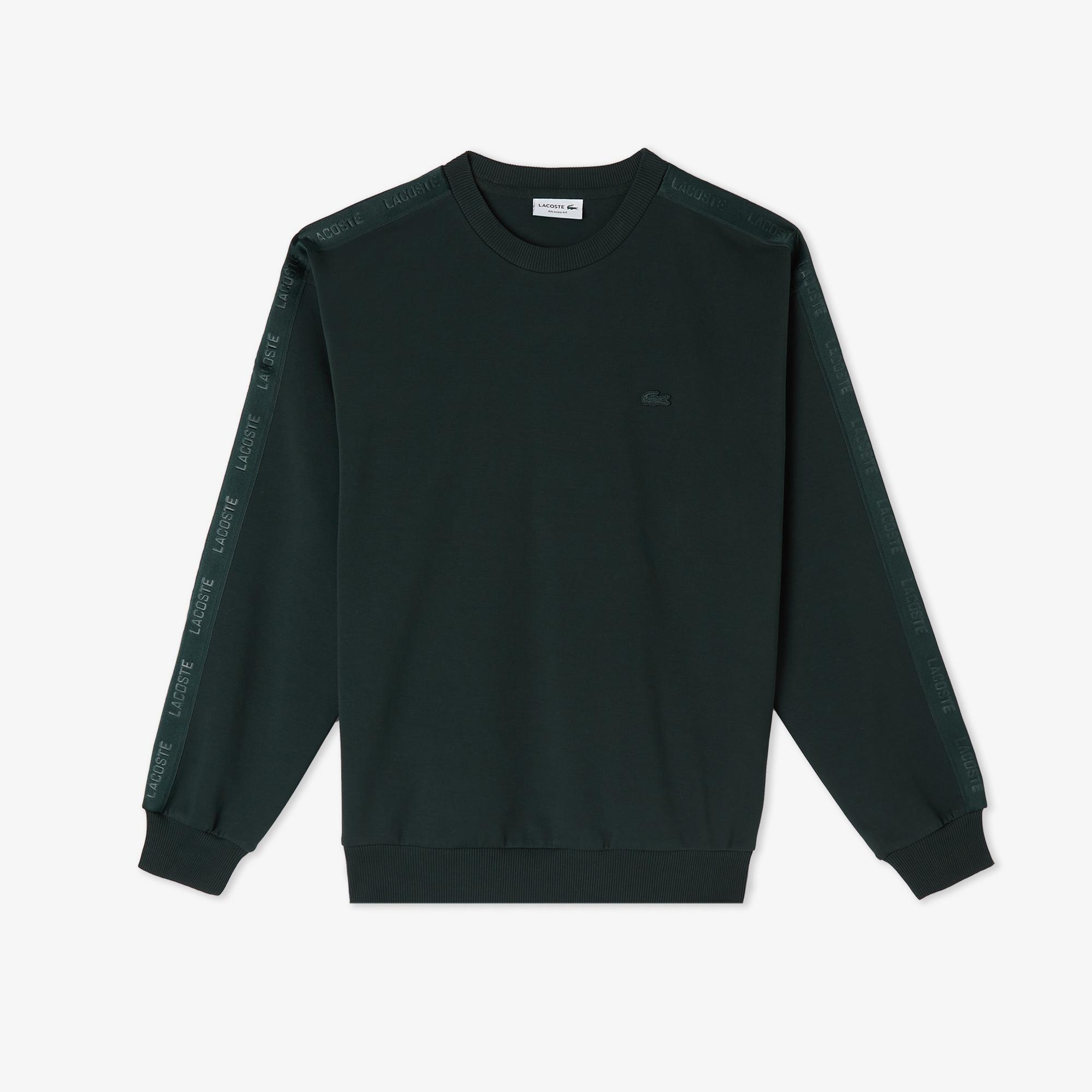 Lacoste Erkek Relaxed Fit Bisiklet Yaka Koyu Yeşil Sweatshirt
